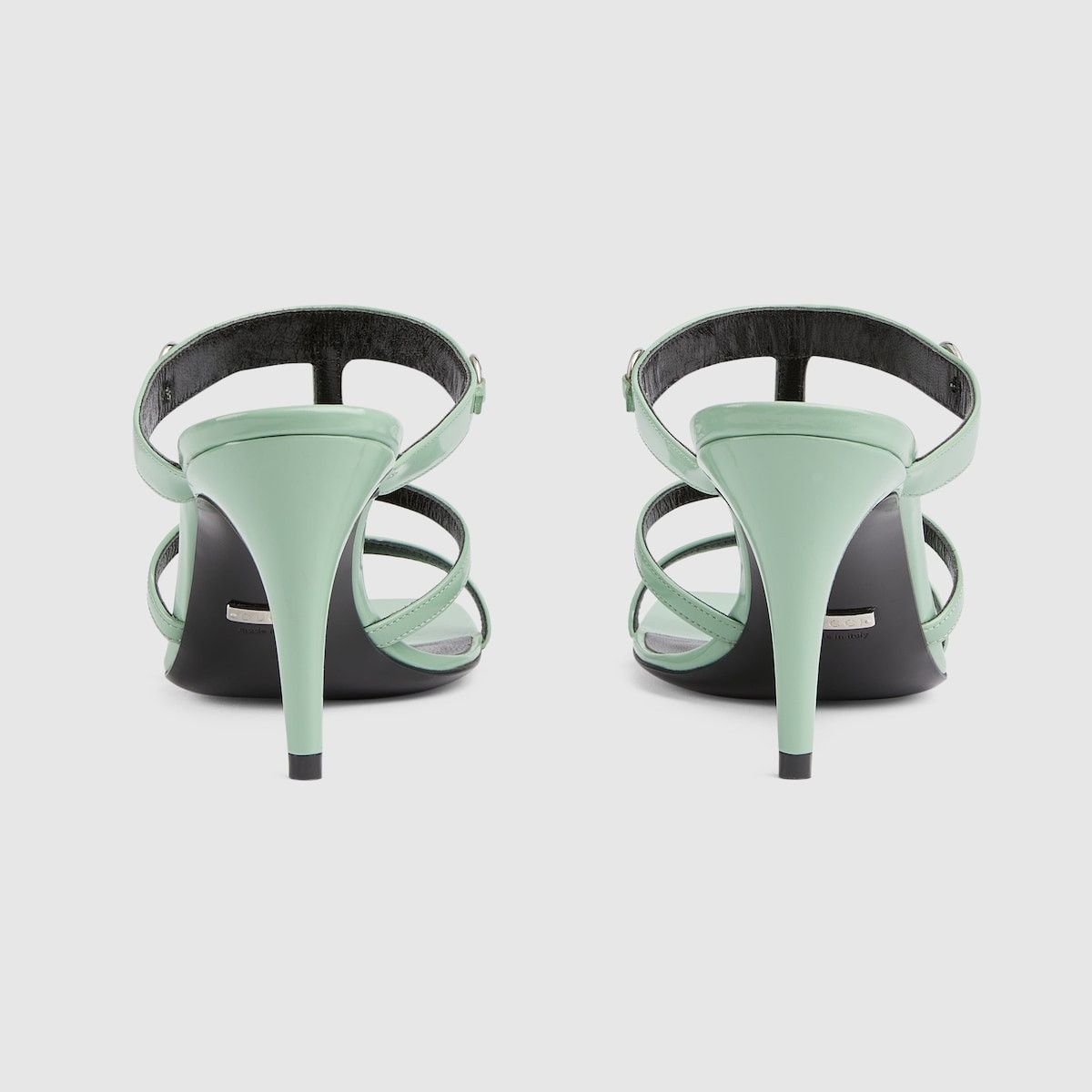 Gucci o1s1wg110125 Slim Horsebit Slide Sandals in Mint Green Size US 10.5 / IT 40.5 - 3 Thumbnail