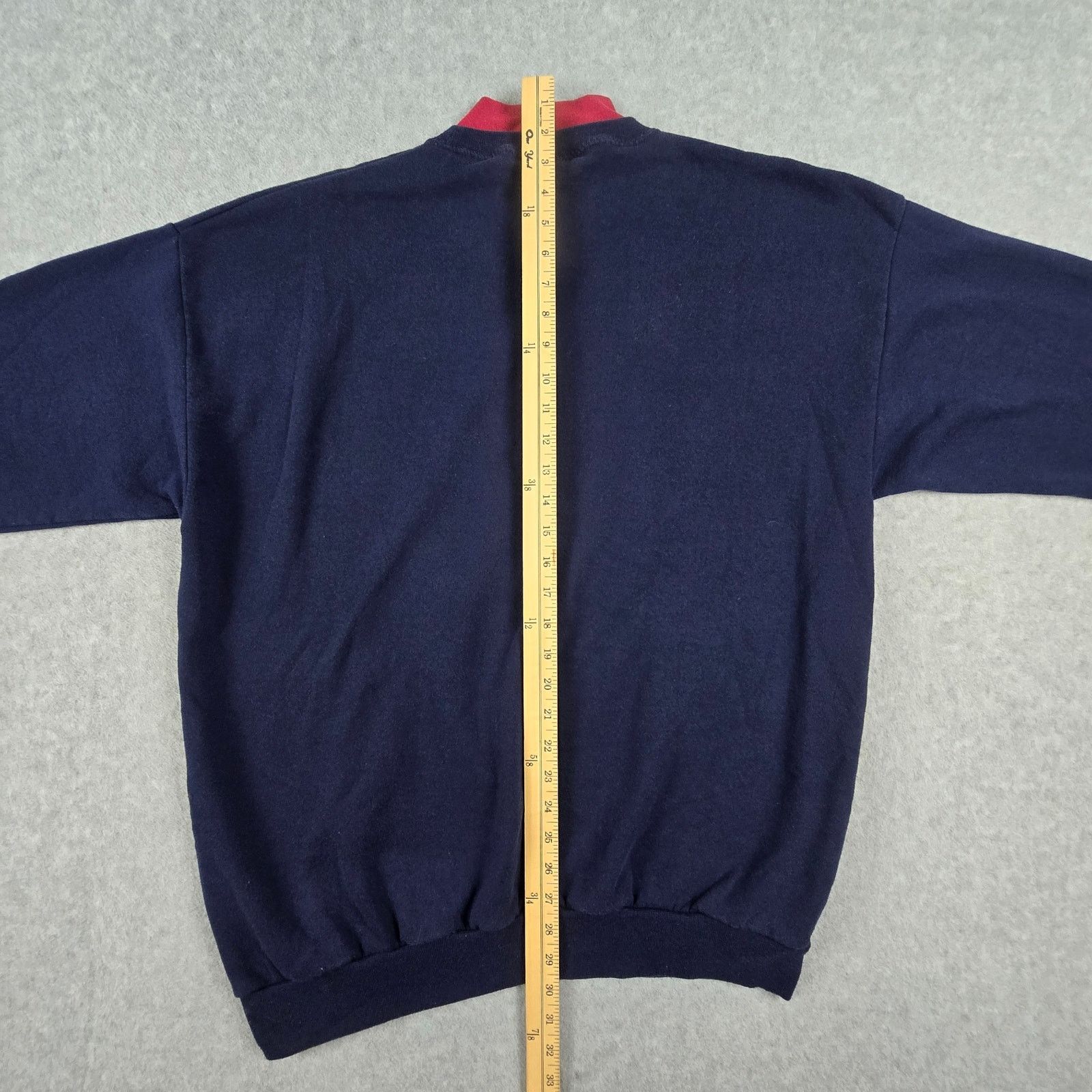 Vintage Vtg Alabama Sweatshirt XL by Santee Navy Red Made in USA Size XL / US 12-14 / IT 48-50 - 17 Thumbnail