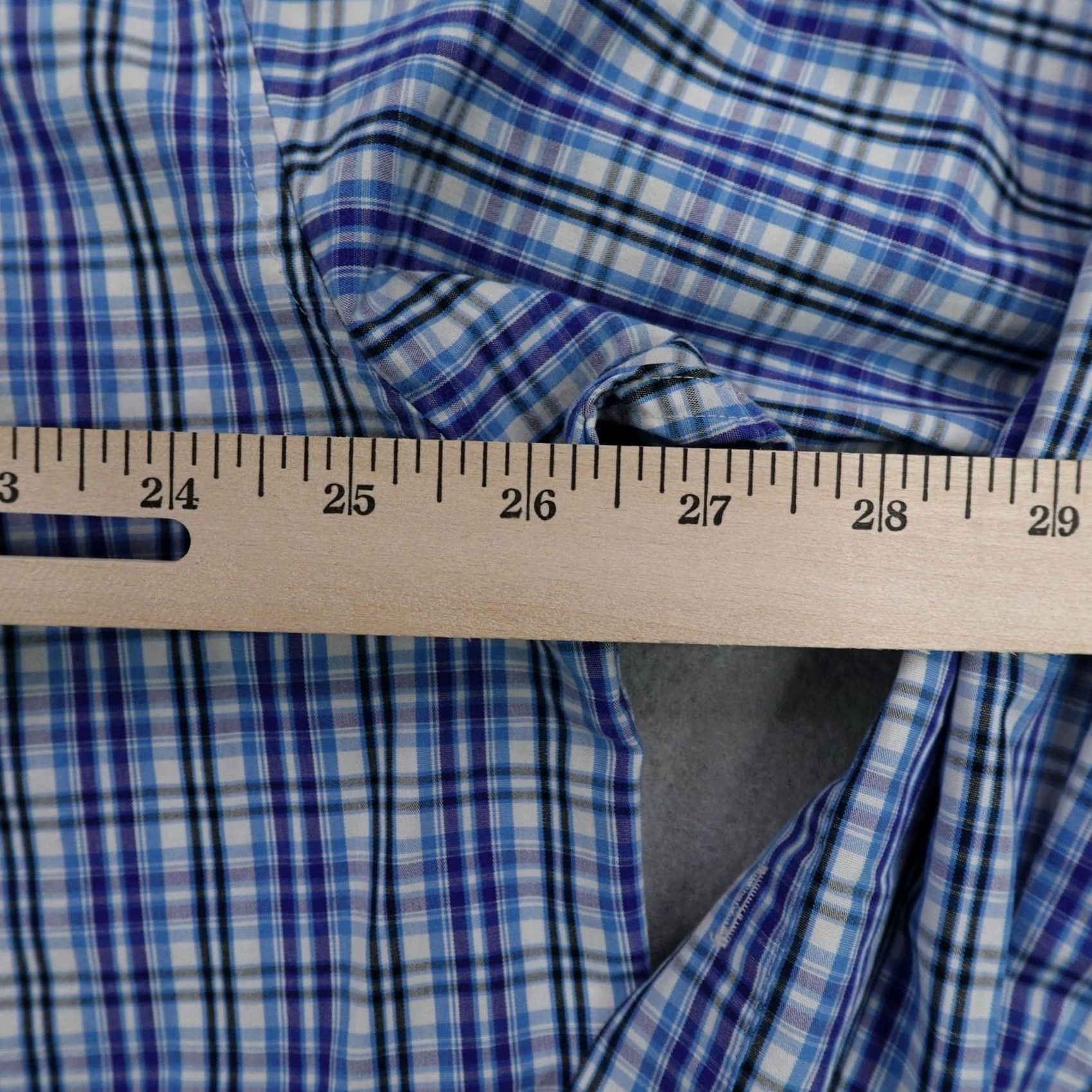 Ariat Ariat Shirt Mens XL Blue Plaid Button Up Western Work Long Sleeve Wrinkle Free Size US XL / EU 56 / 4 - 4 Thumbnail