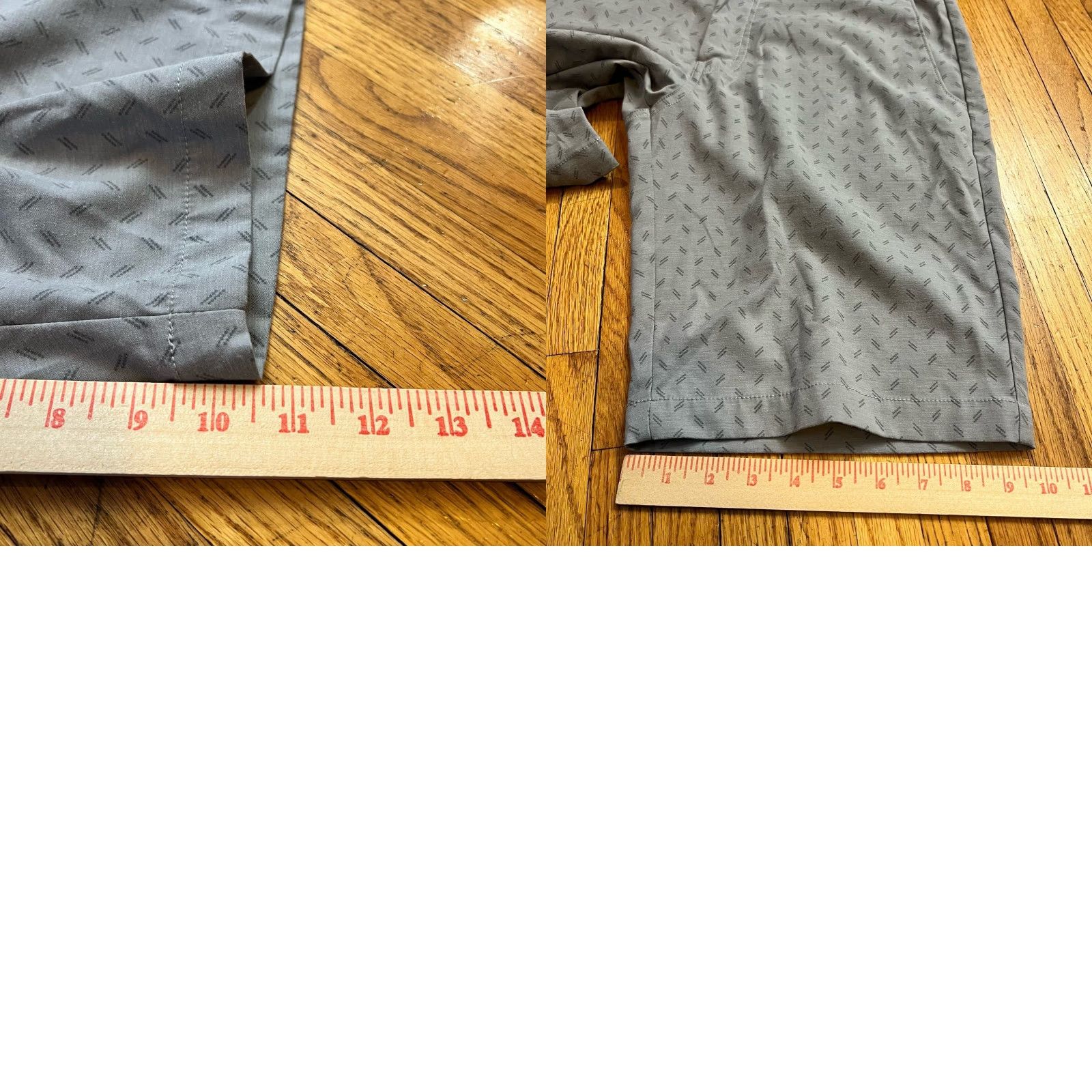 TravisMathew Travis Mathew Shorts Mens 32 Gray Performance Golf Stretch Flat Front Geometric Chino Regular Mens Size US 32 / EU 48 - 8 Thumbnail