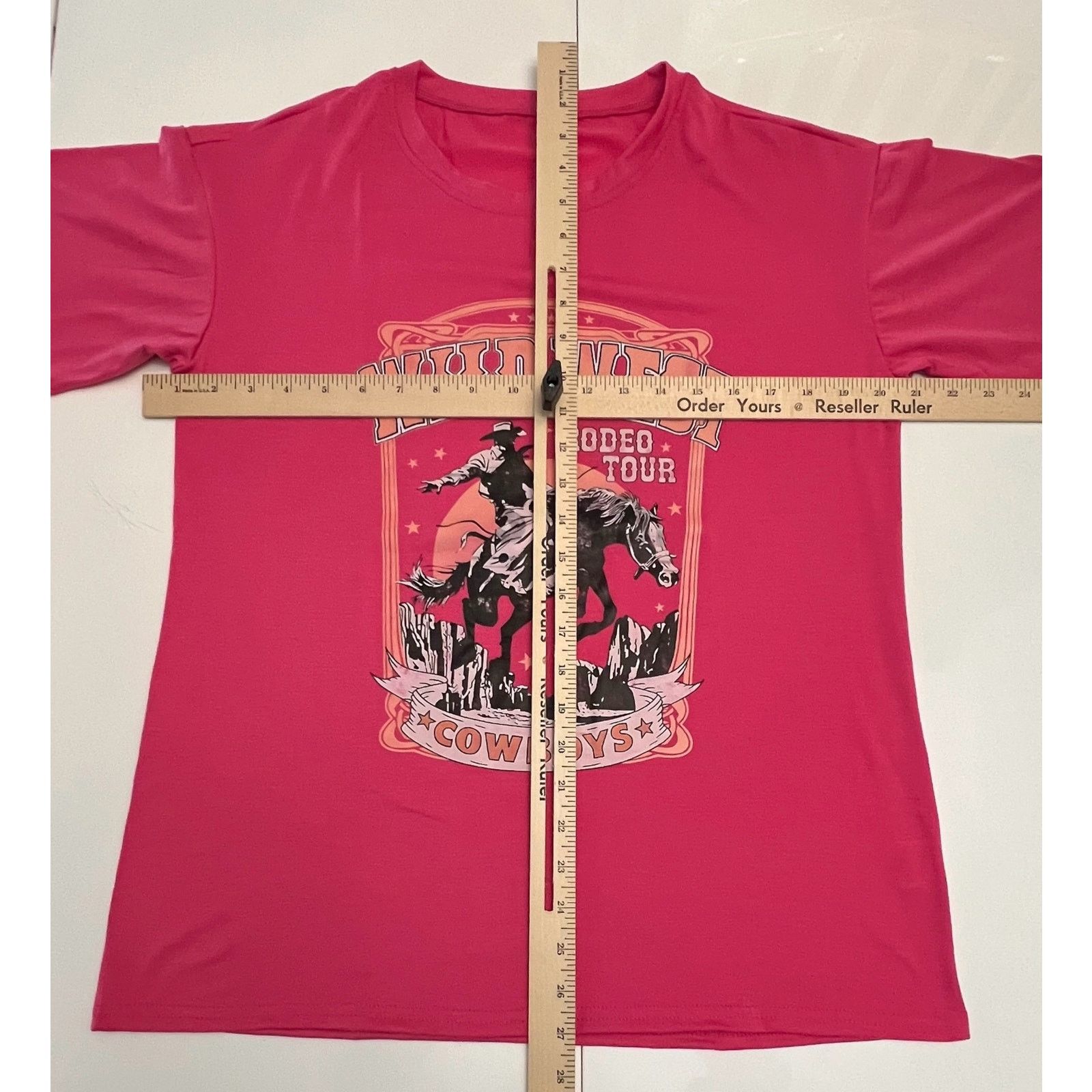 Other Woman’s Wild West Rodeo Tour Cowboys Graphic T-Shirt Pink Size S / US 4 / IT 40 - 8 Thumbnail