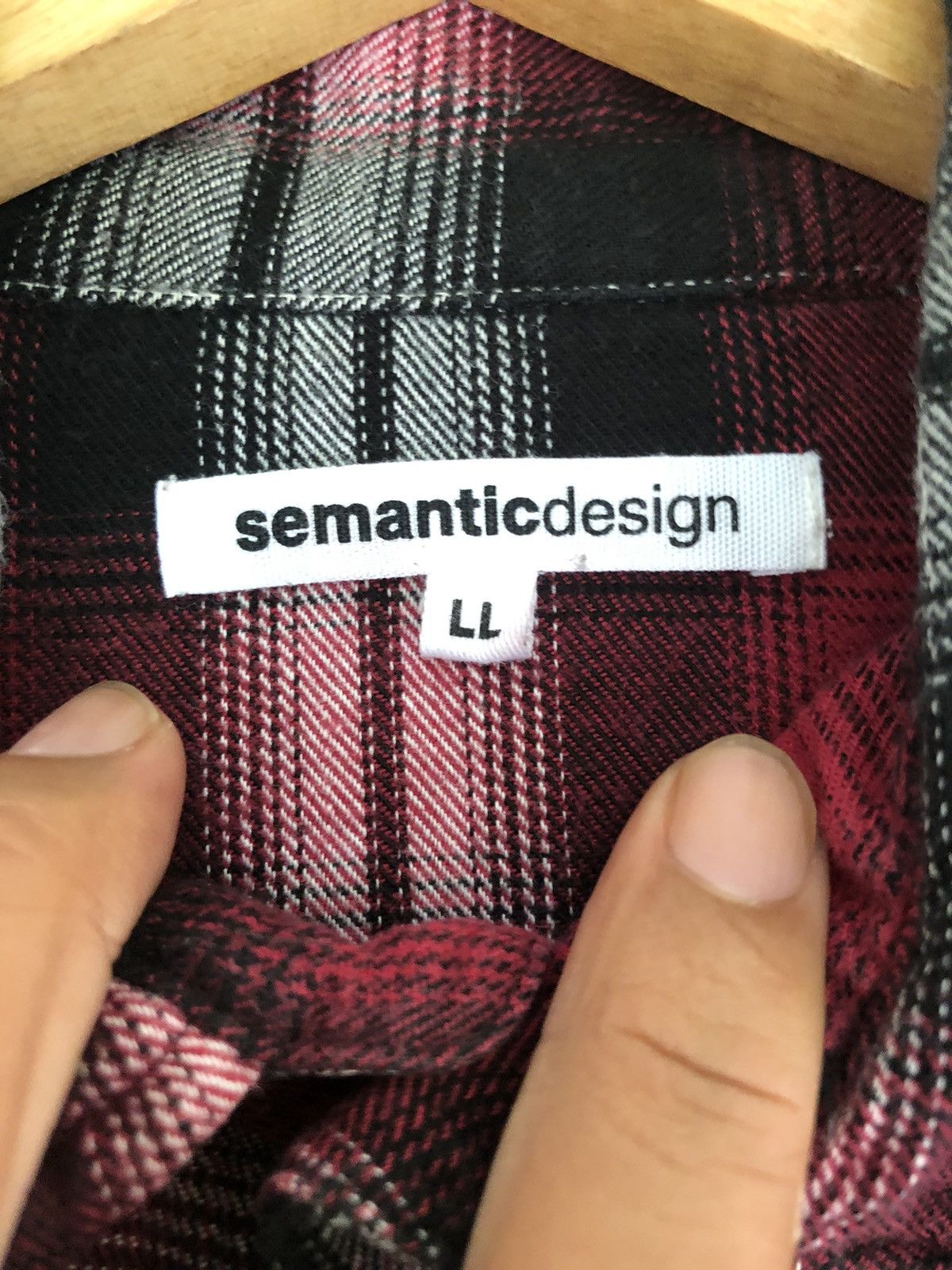 If Six Was Nine Semantic Design Flannel Shirt Size US L / EU 52-54 / 3 - 3 Thumbnail