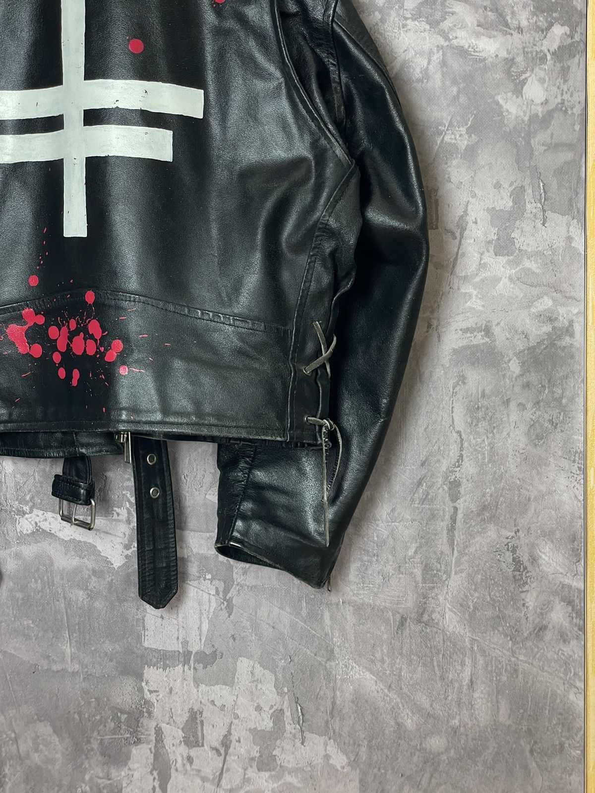 Vintage Vintage Leather Biker Motorcycle Jacket Streetwear 90s Size US L / EU 52-54 / 3 - 14 Thumbnail