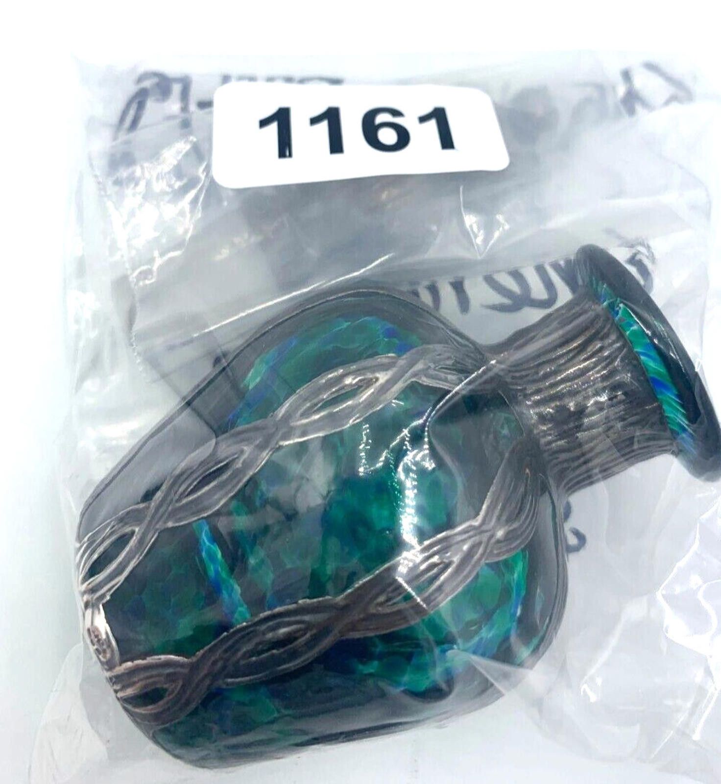 Other Sileda Wales Silver Overlaid Art Glass Green Perfume Bottle Size ONE SIZE - 7 Thumbnail