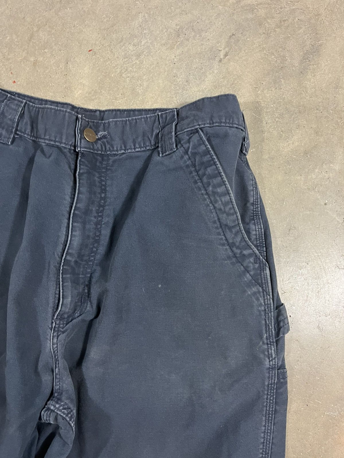 Carhartt Carhartt B151 NVY Work Pants Faded Navy Blue Size US 32 / EU 48 - 3 Thumbnail