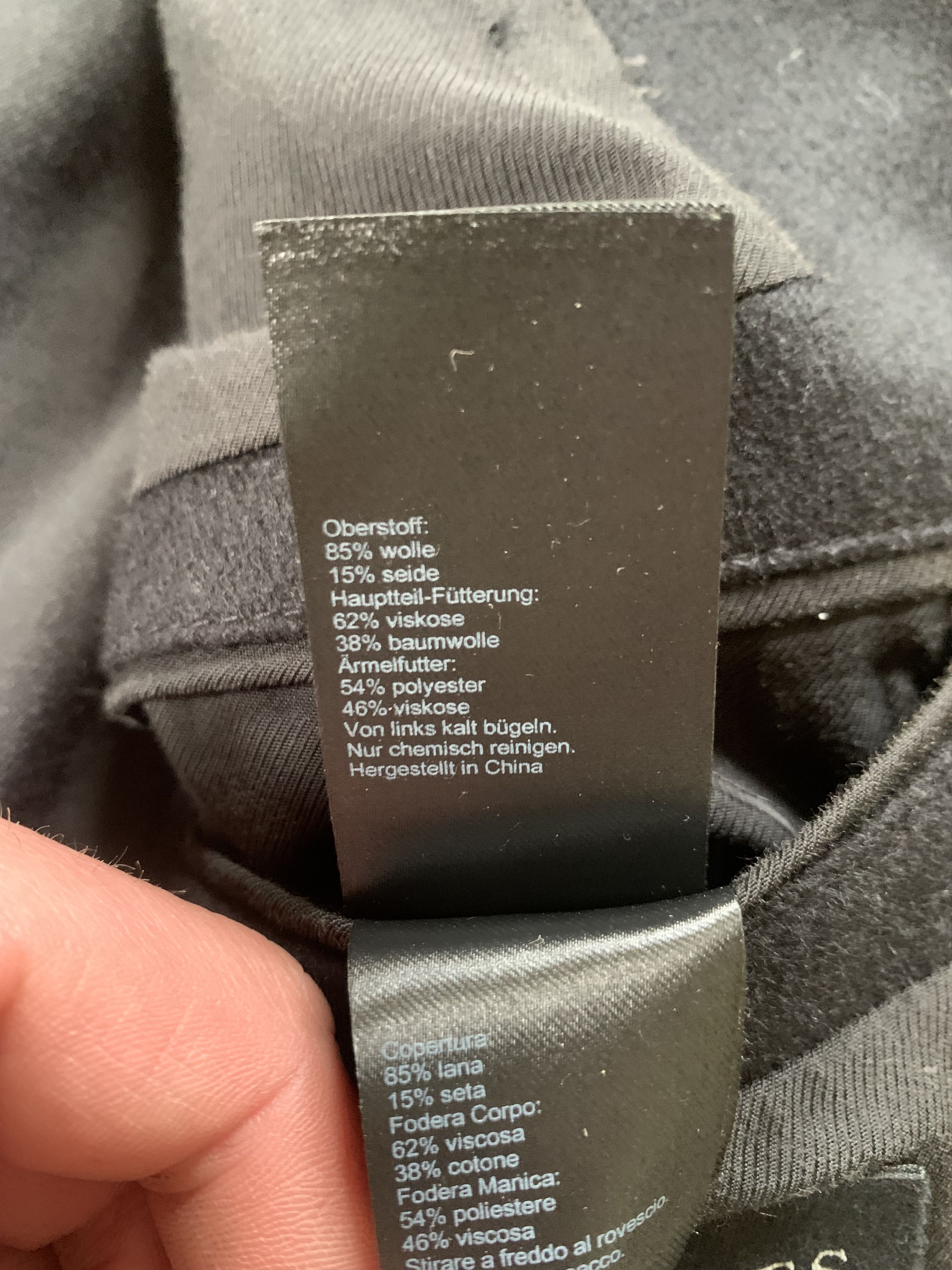 Allsaints Allsaints Fido Coat Black Wool Blend Overcoat Size US XS / EU 42 / 0 - 14 Thumbnail