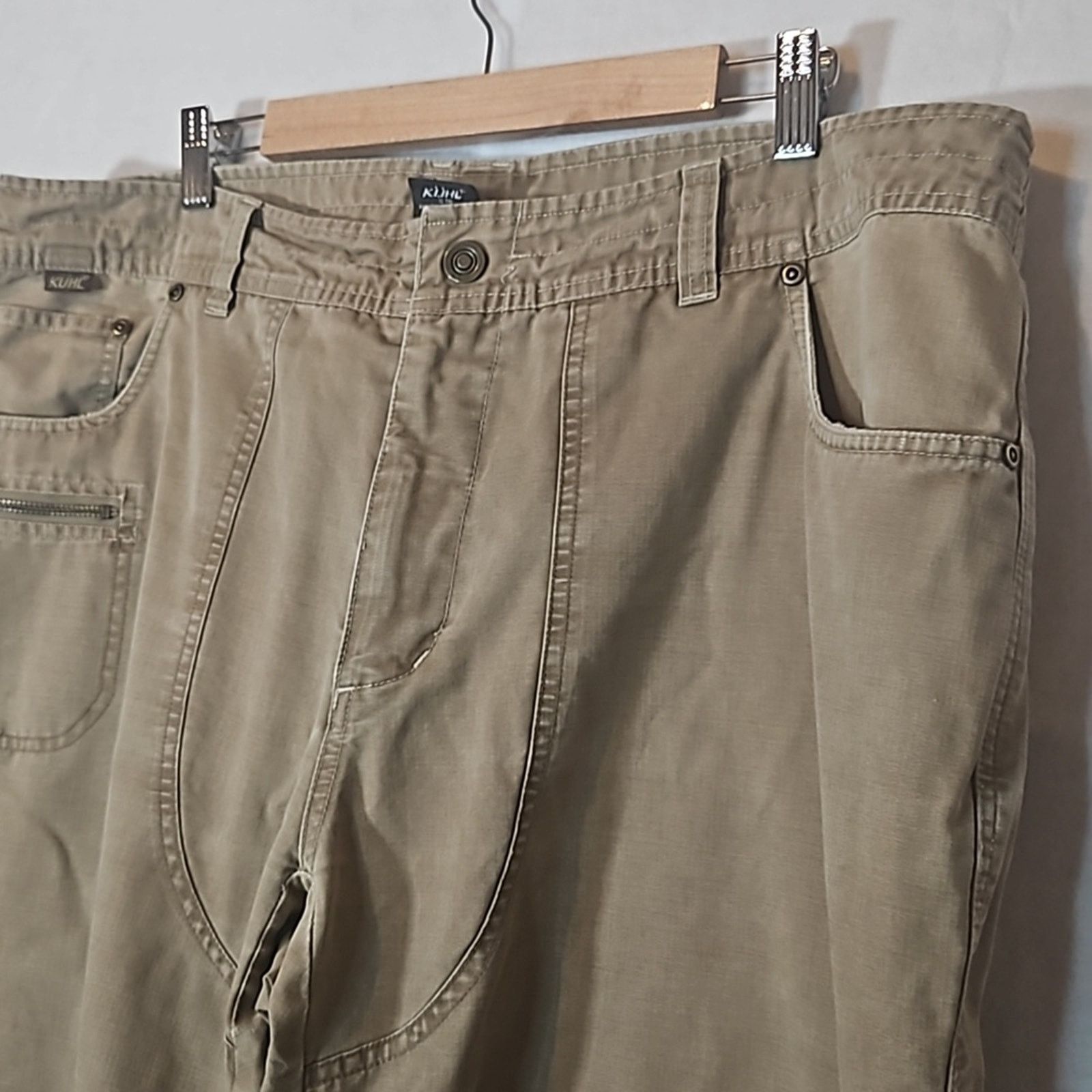 Kuhl Kuhl Men's Khaki Cargo Pants Size US 40 / EU 56 - 3 Thumbnail
