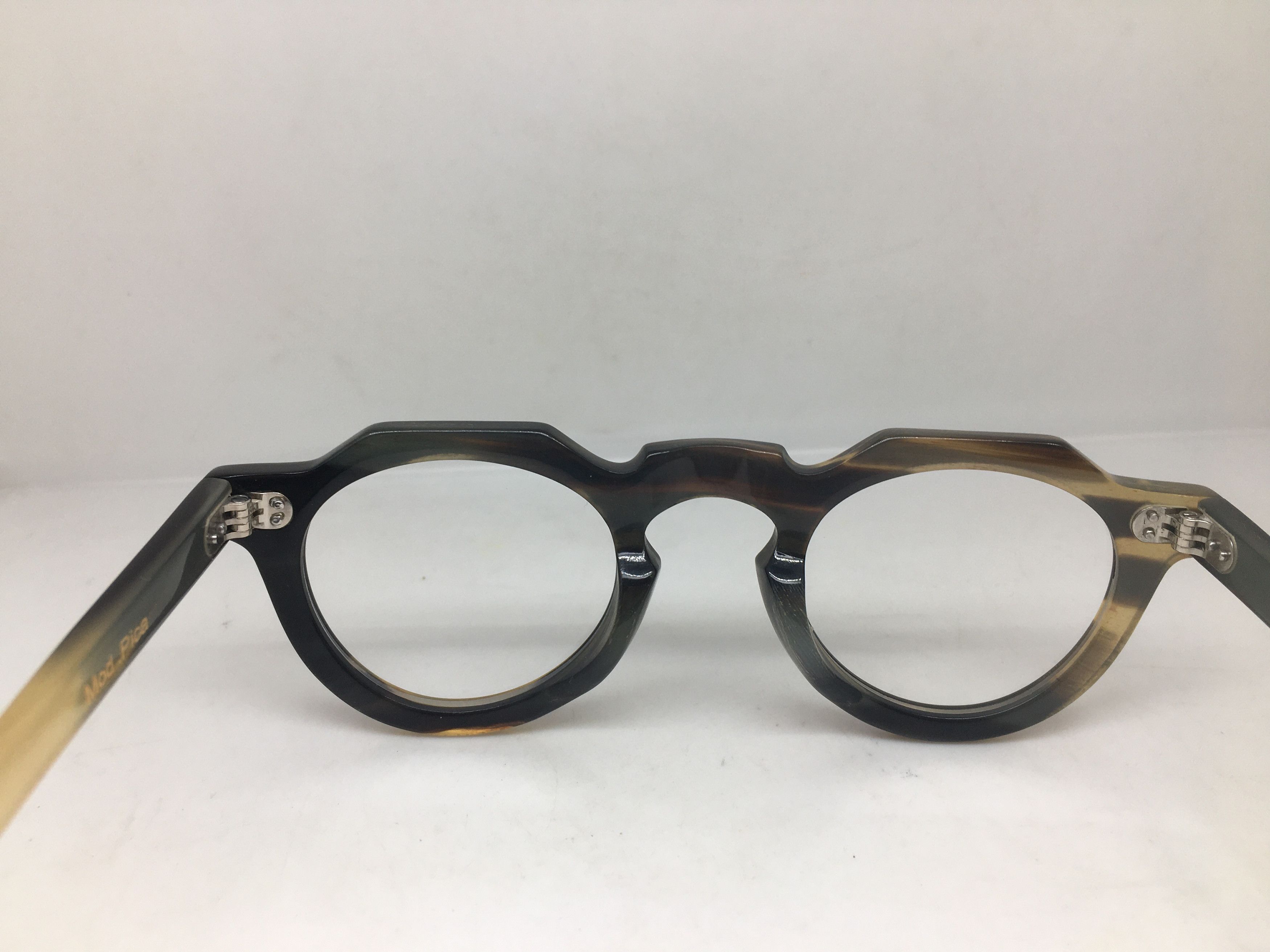 Lesca Lunetier Lesca Lunetier Genuine Horn PICA Architect Eyeglasses Size ONE SIZE - 5 Thumbnail
