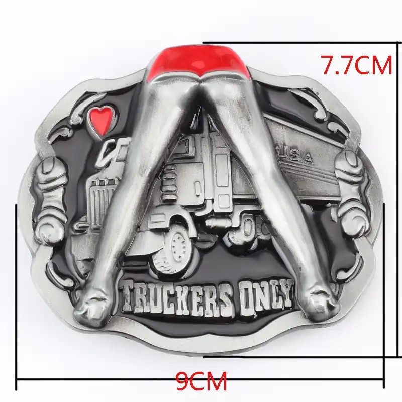 Vintage Truck Pattern Belt Buckle Driver Belt Metal Buckle Size ONE SIZE - 2 Thumbnail