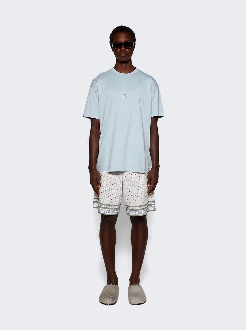 Givenchy o1w1db10326 Standard Short Sleeve T-Shirt in Blue Size US L / EU 52-54 / 3 - 2 Thumbnail