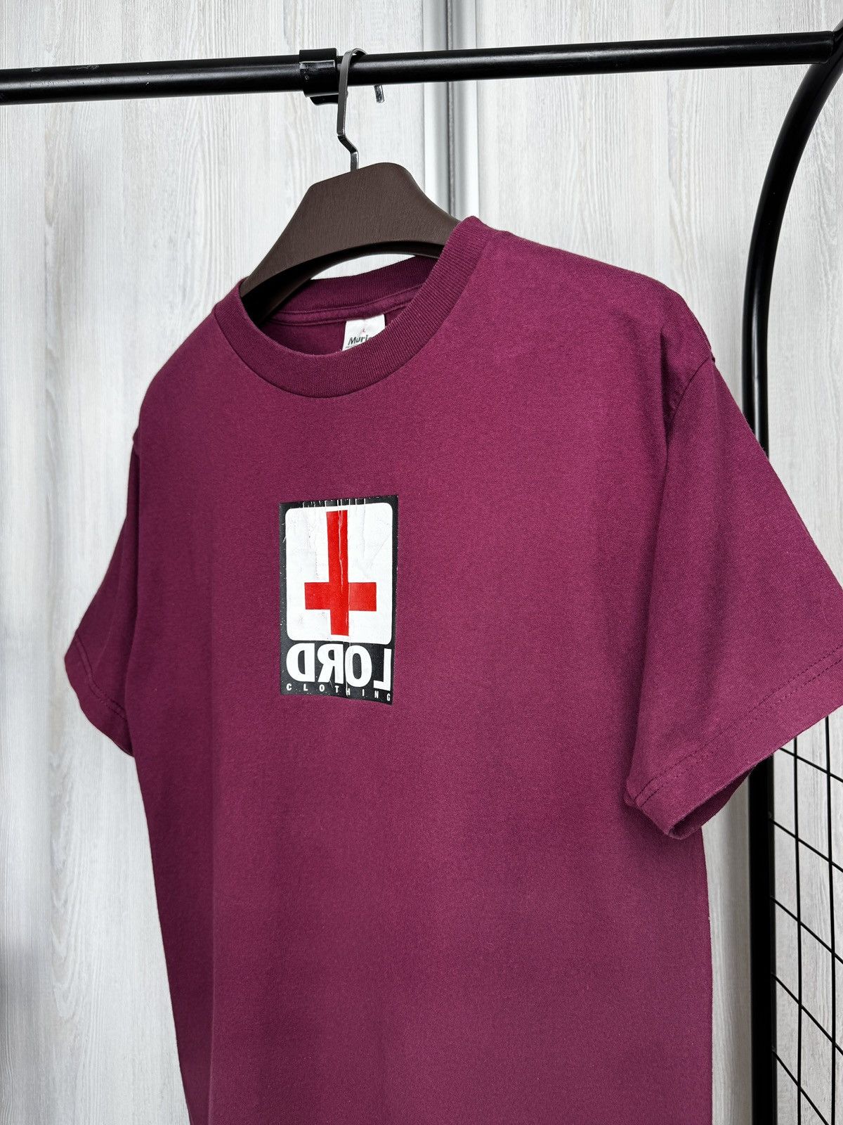 Vintage LORD Clothing BMX vintage 90s made in USA🇺🇸 burgundy tee Size US L / EU 52-54 / 3 - 5 Thumbnail