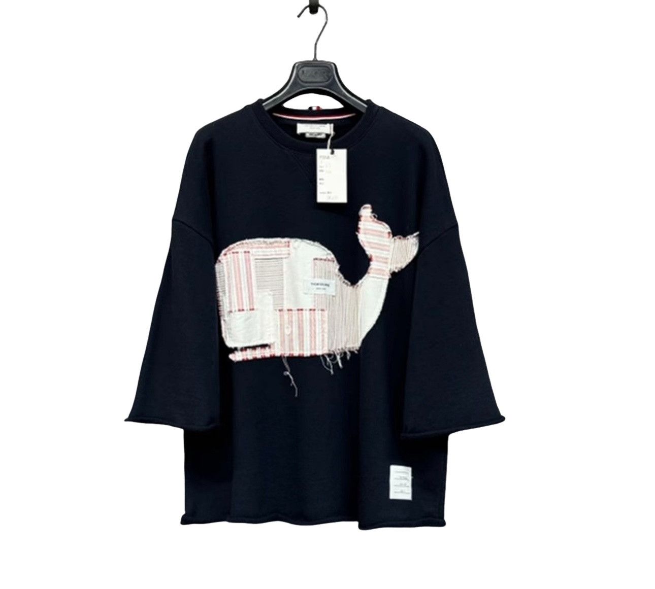 Thom Browne Thom Browne Whale Patch Relaxed Fit Tee Size 3 Size US L / EU 52-54 / 3 - 1 Thumbnail