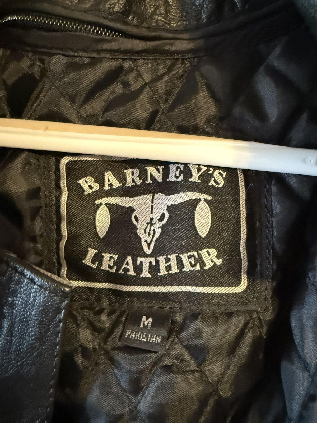 Other VTG Barney’s Leather size medium black leather biker jacket Size M / US 6-8 / IT 42-44 - 2 Thumbnail