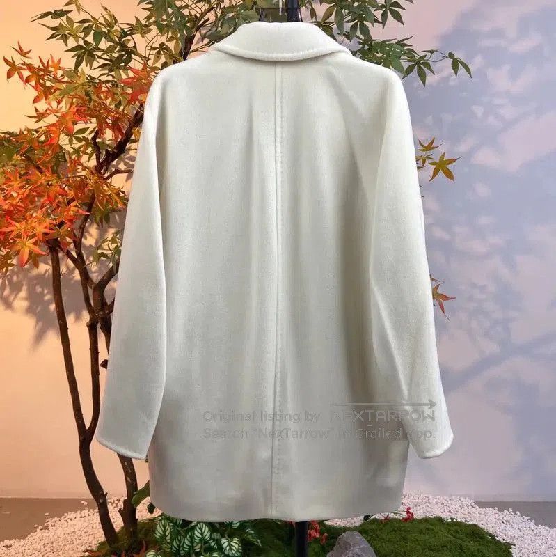 Max Mara MaxMara Cream Wool Women's Coat . Size S / US 4 / IT 40 - 2 Thumbnail