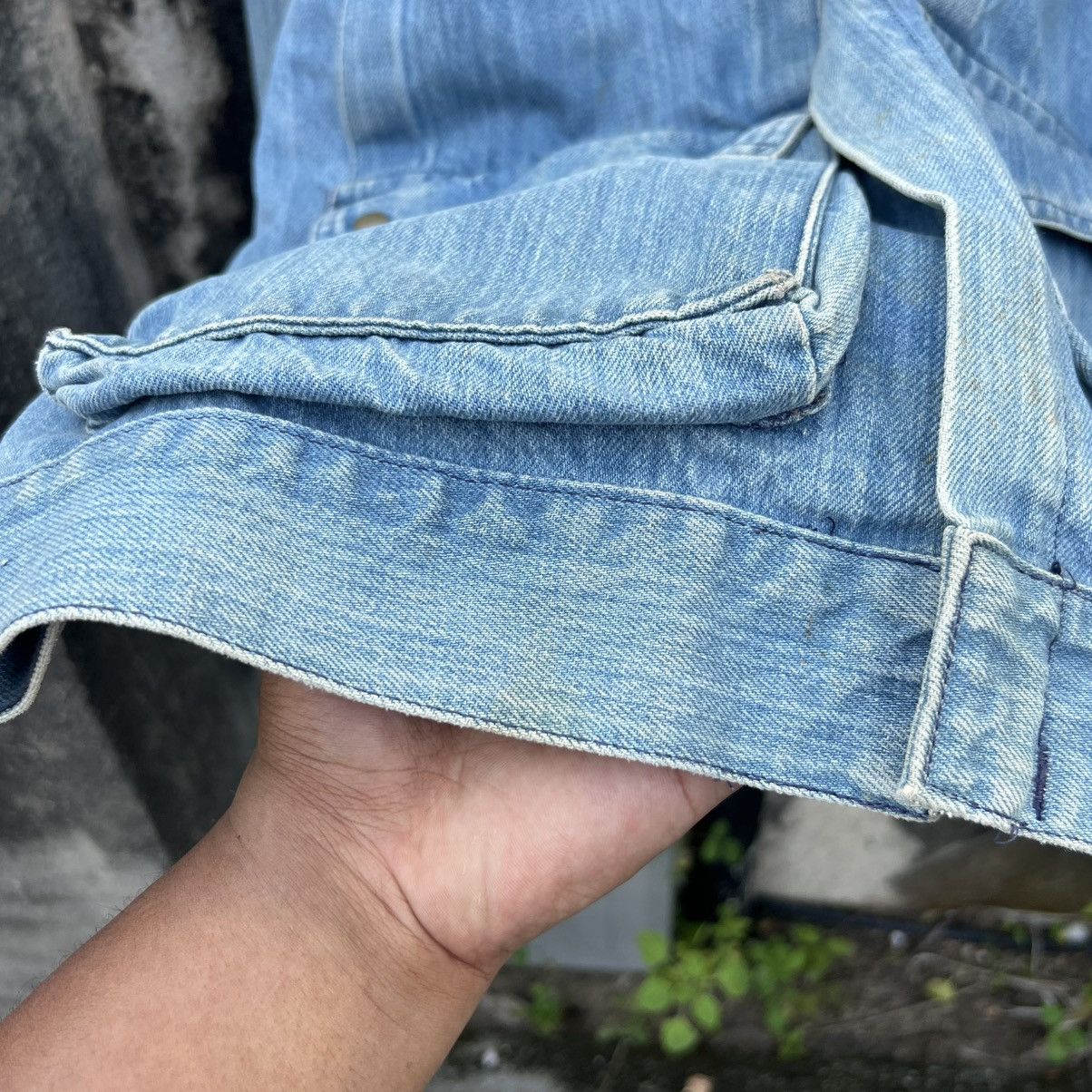 Lee “VINTAGE” 90s LEE LIGHT WASH DENIM ZIP-UP FIELD JACKET Size US L / EU 52-54 / 3 - 9 Thumbnail