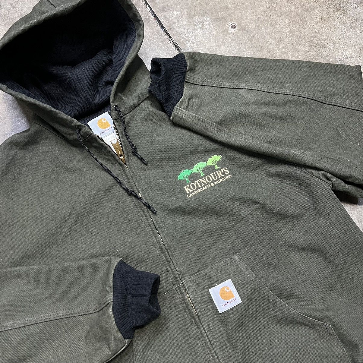 Y2k carhartt coat / jacket - shops green rain fleece