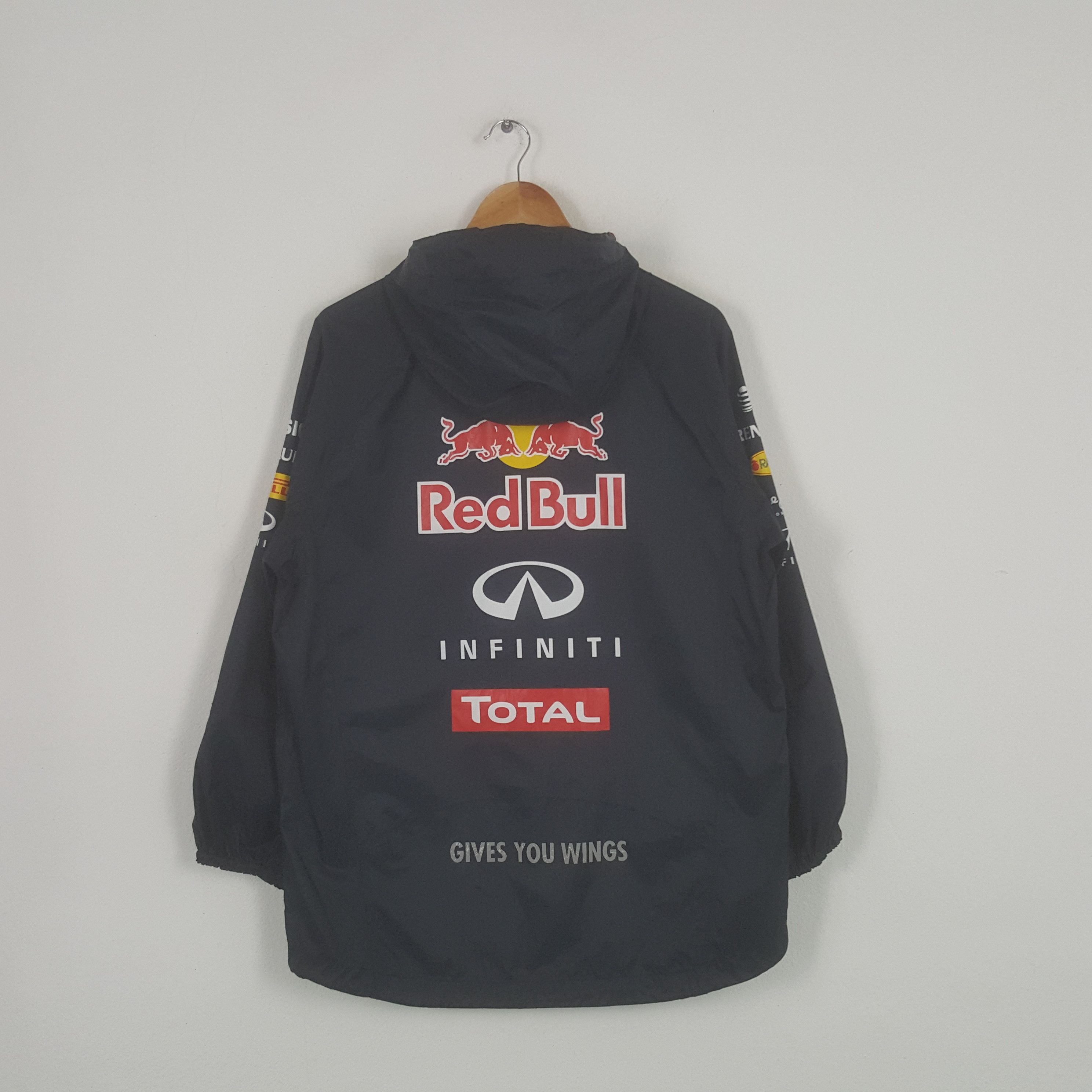 Infiniti Red Bull Raincoat Max Verstappen Jaqueta F1 Red Bull Red