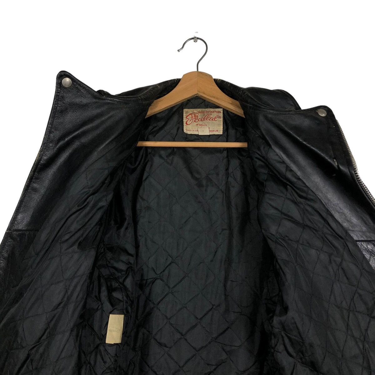 Aero Leathers 🔥VTG 60’s BIKER LEATHER JACKET DOUBLE COLLAR EXCELLED USA Size US M / EU 48-50 / 2 - 14 Thumbnail