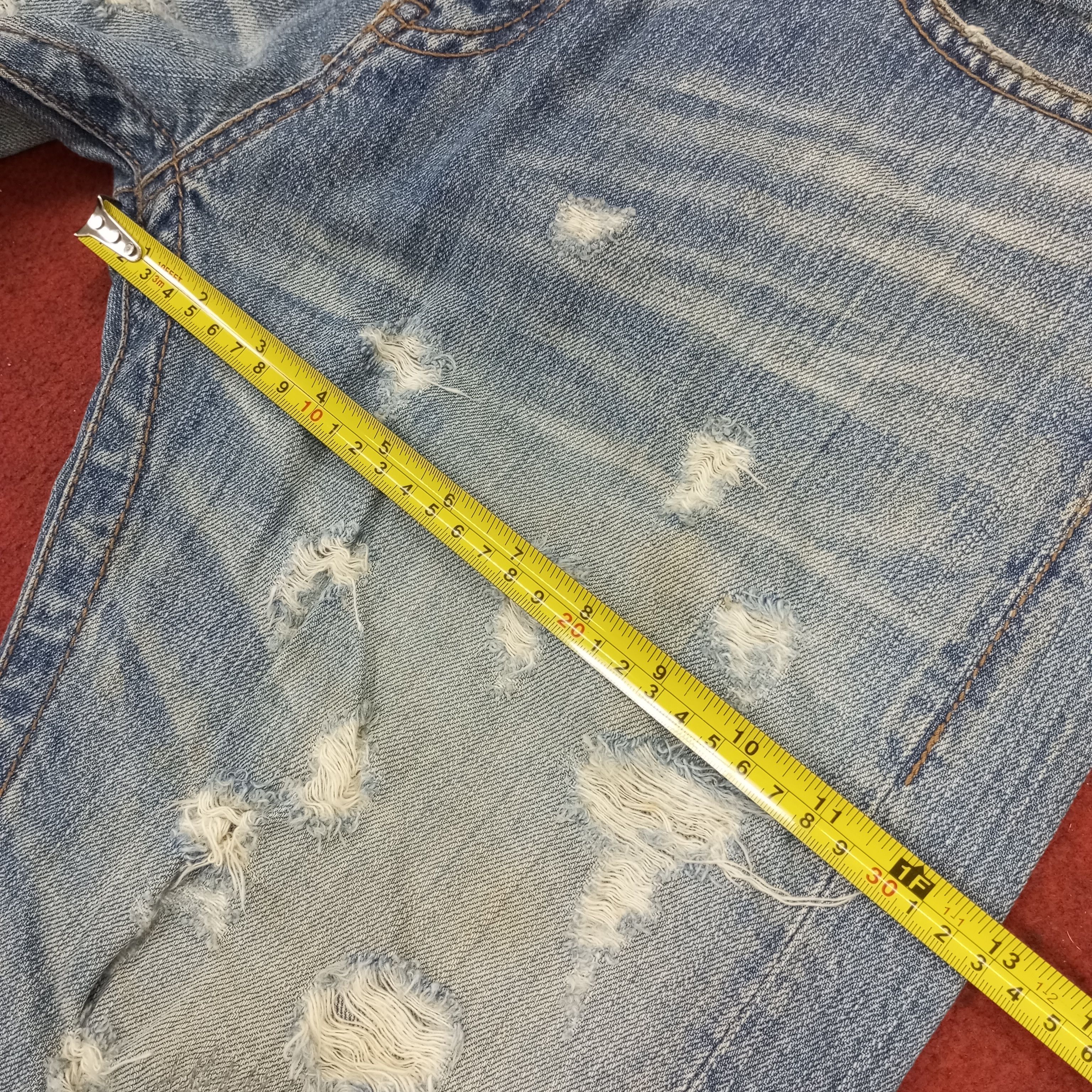 Vintage Distressed Jeans Rock Punk Style Streetwear Size US 34 / EU 50 - 9 Thumbnail