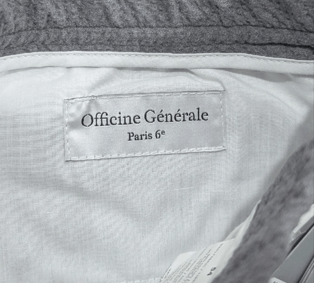 Officine Generale OFFICINE GENERALE Flat Front Textured Shorts Gray 54 US 38 Size US 38 / EU 54 - 5 Thumbnail