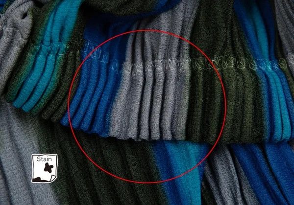 Issey Miyake Pleated Stripe Half Pants in Teal Gray Size US 38 / EU 54 - 10 Thumbnail