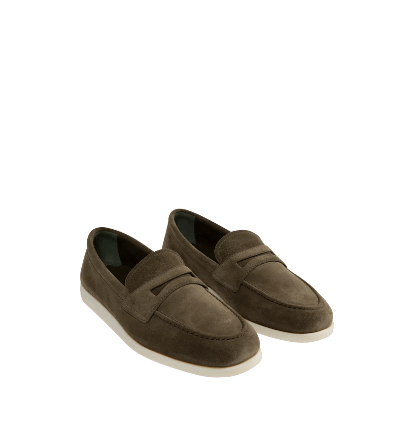 Church's o1h1sh11225 Portsmouth Soft Suede Shoe in Military/Brown Size US 9 / EU 42 - 2 Thumbnail