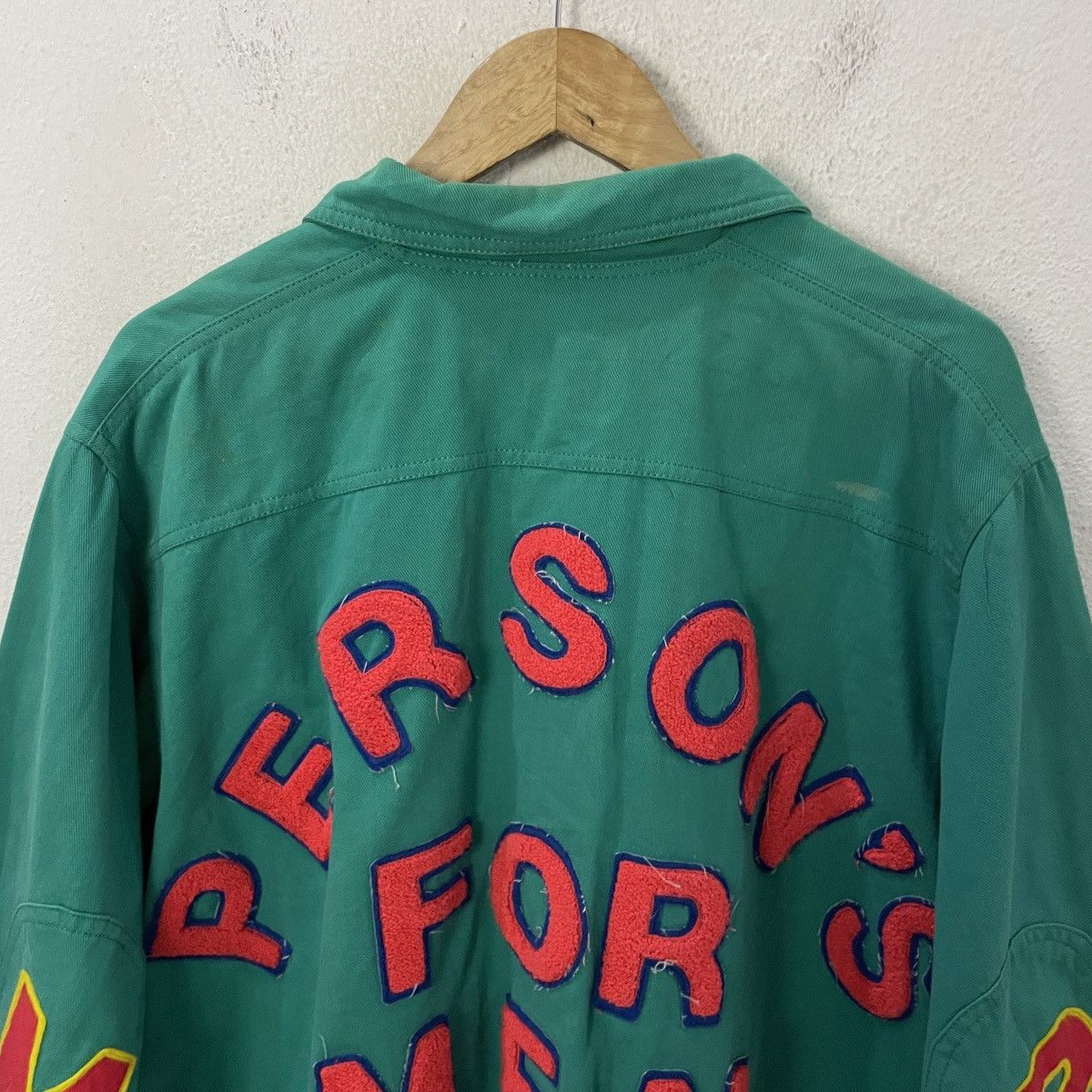 PERSON'S Vintage Person’s For Men Spell Out Big Logo Bomber Jacket Size US XXL / EU 58 / 5 - 4 Thumbnail