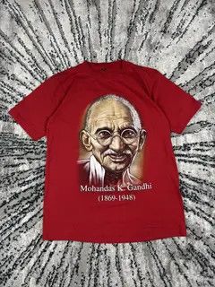 Japanese Brand Ishiguro x Kida Red Face Graphic T Shirt Size US M / EU 48-50 / 2 - 6 Thumbnail