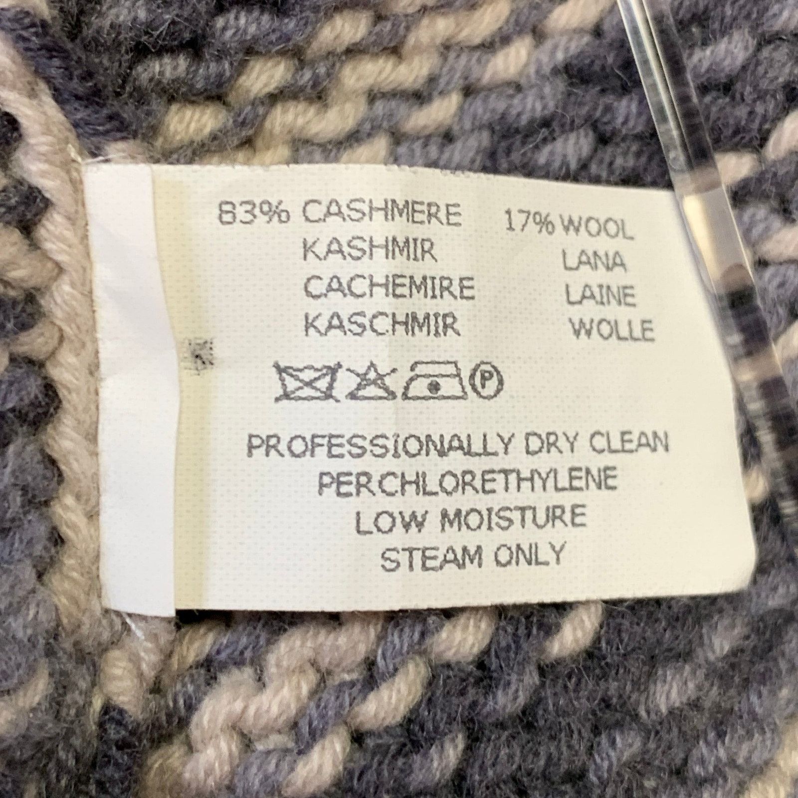 Missoni Grey Black White Cashmere Wool Stripe Open Front Cardigan Size M / US 6-8 / IT 42-44 - 7 Thumbnail