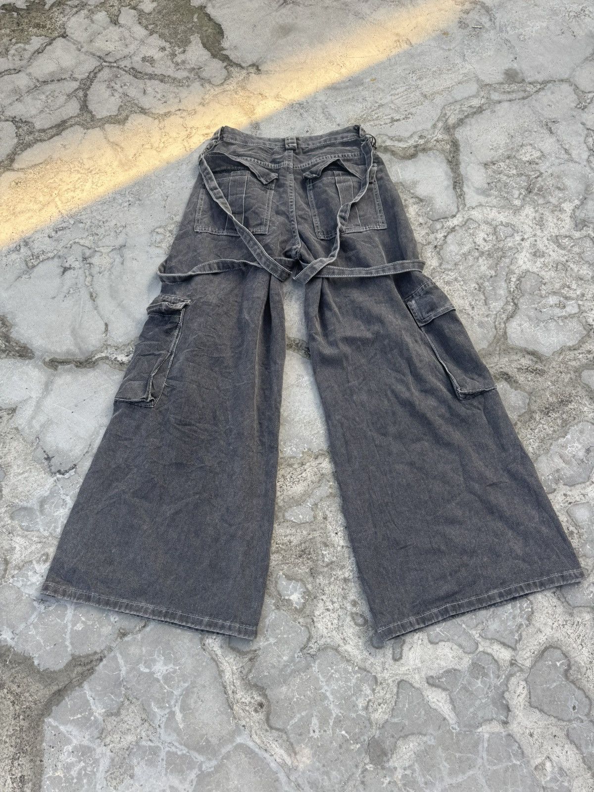 Japanese Brand 🔥JAPANESE BRAND🔥Bondage Punk Flare Bootcut Cargo Pants Size US 30 / EU 46 - 6 Thumbnail