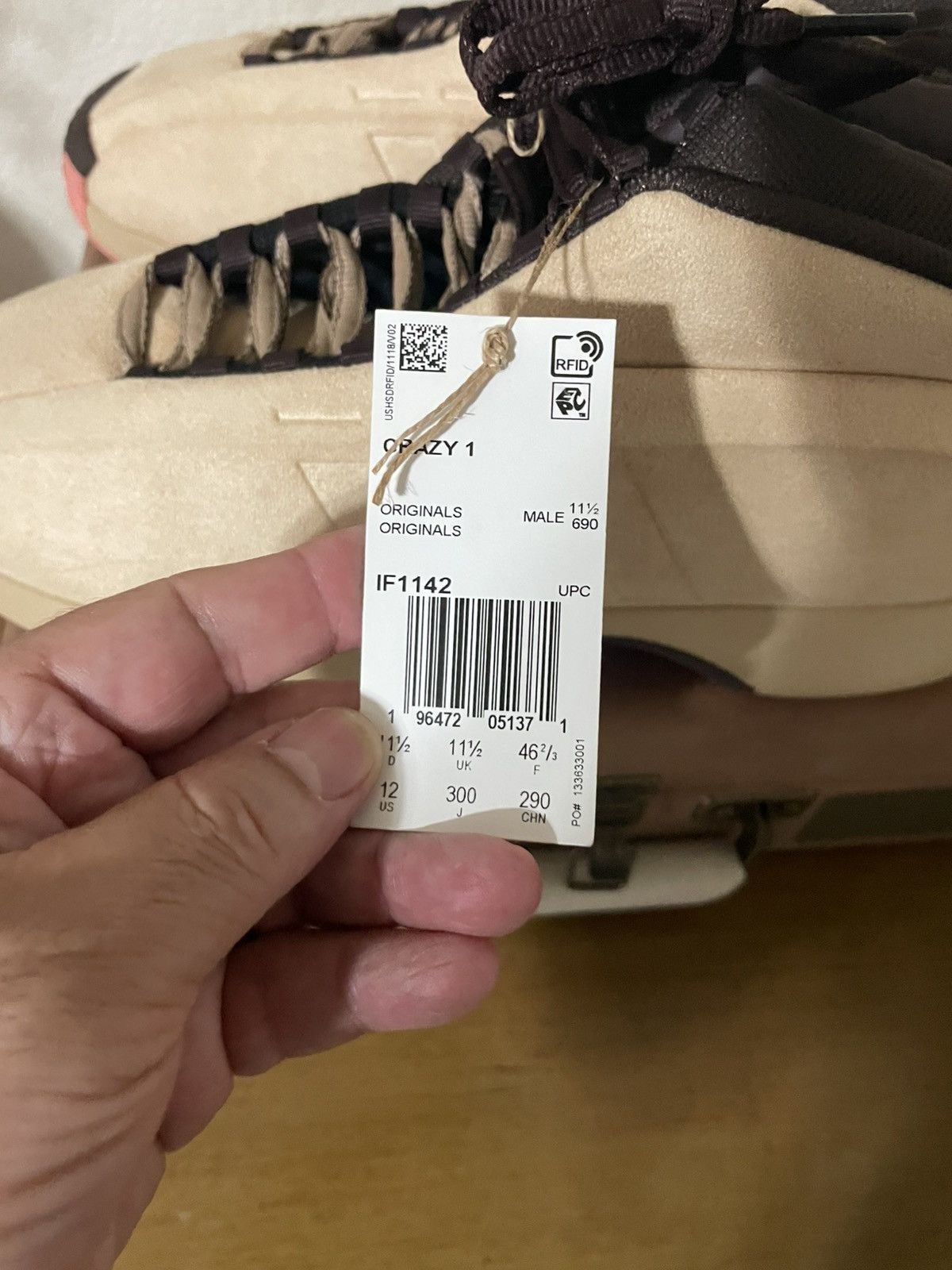 Adidas Crazy 1 Magic Beige (Kobe’s) Size US 12 / EU 45 - 6 Thumbnail