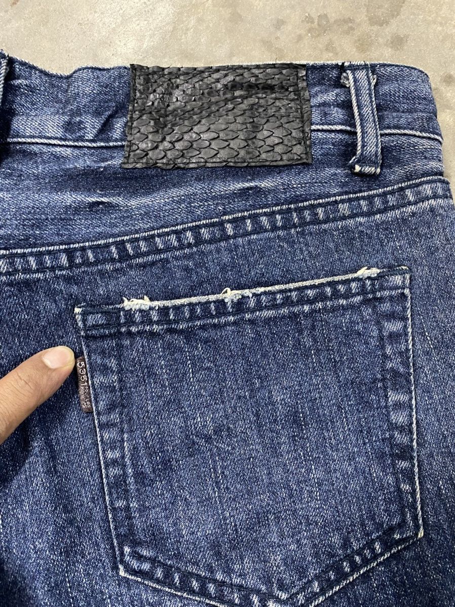 5351 POUR LES HOMMES × Japanese Brand Flared🔥5351 Pour Les Hommes Distressed Denim Boot Cut @210 Size US 31 - 11 Thumbnail