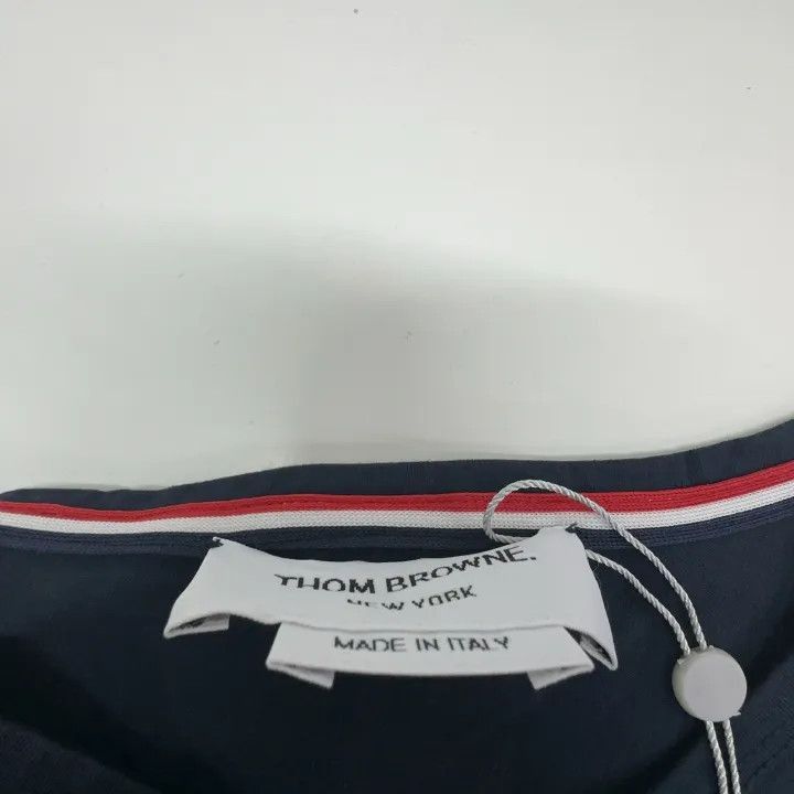 Other Thom Browne Navy Tricolour Accent Short Sleeve T-Shirt -250 Size US S / EU 44-46 / 1 - 3 Thumbnail