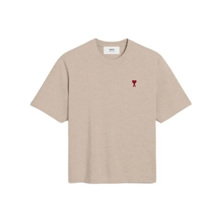 AMI Ami Red Heart Cotton T-Shirt 0079 Size US S / EU 44-46 / 1 - 1 Thumbnail