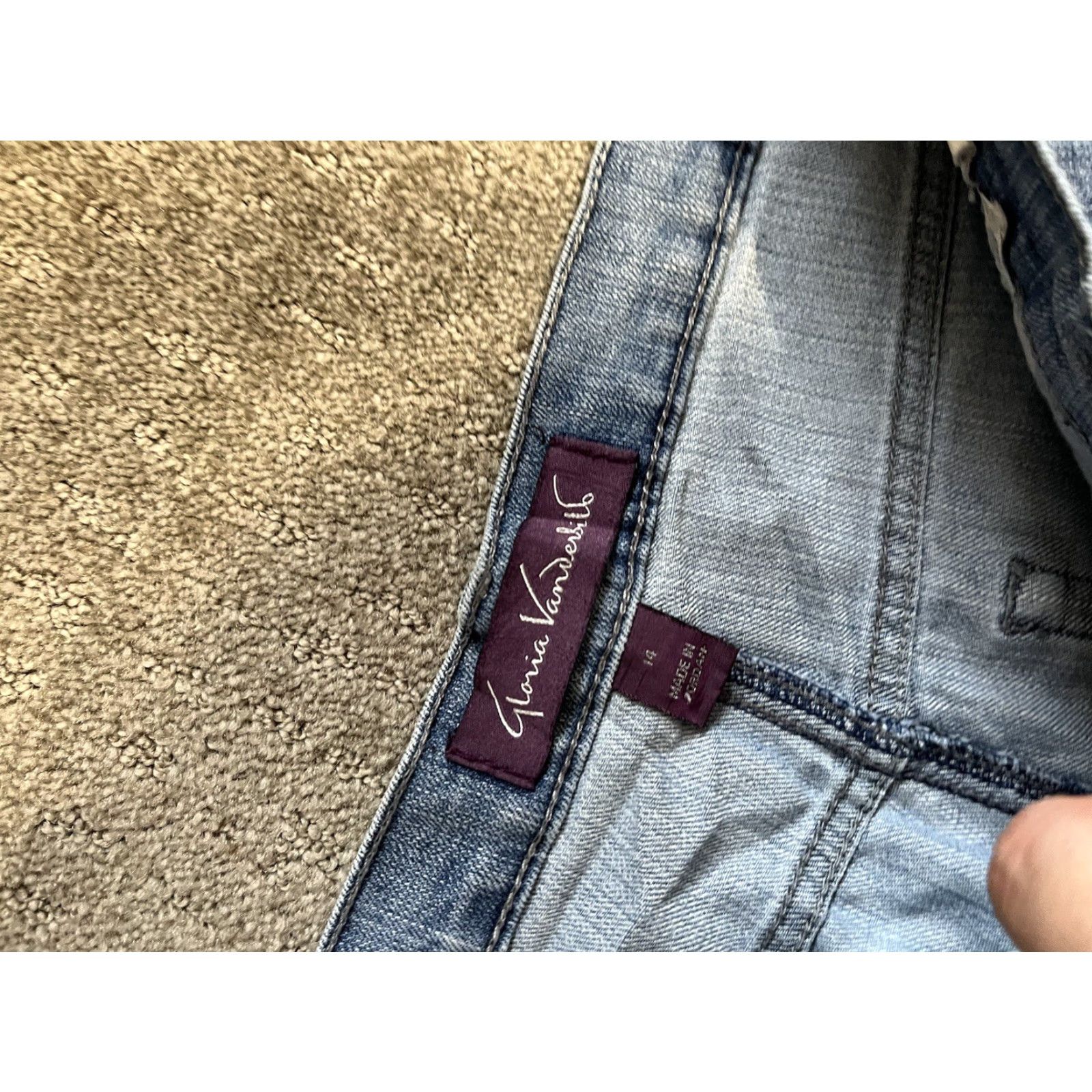 Gloria Vanderbilt Gloria Vanderbilt Jeans Womens 14 Short Amanda Straight Denim Medium Wash Г Size 36" / US 14 / IT 50 - 5 Thumbnail