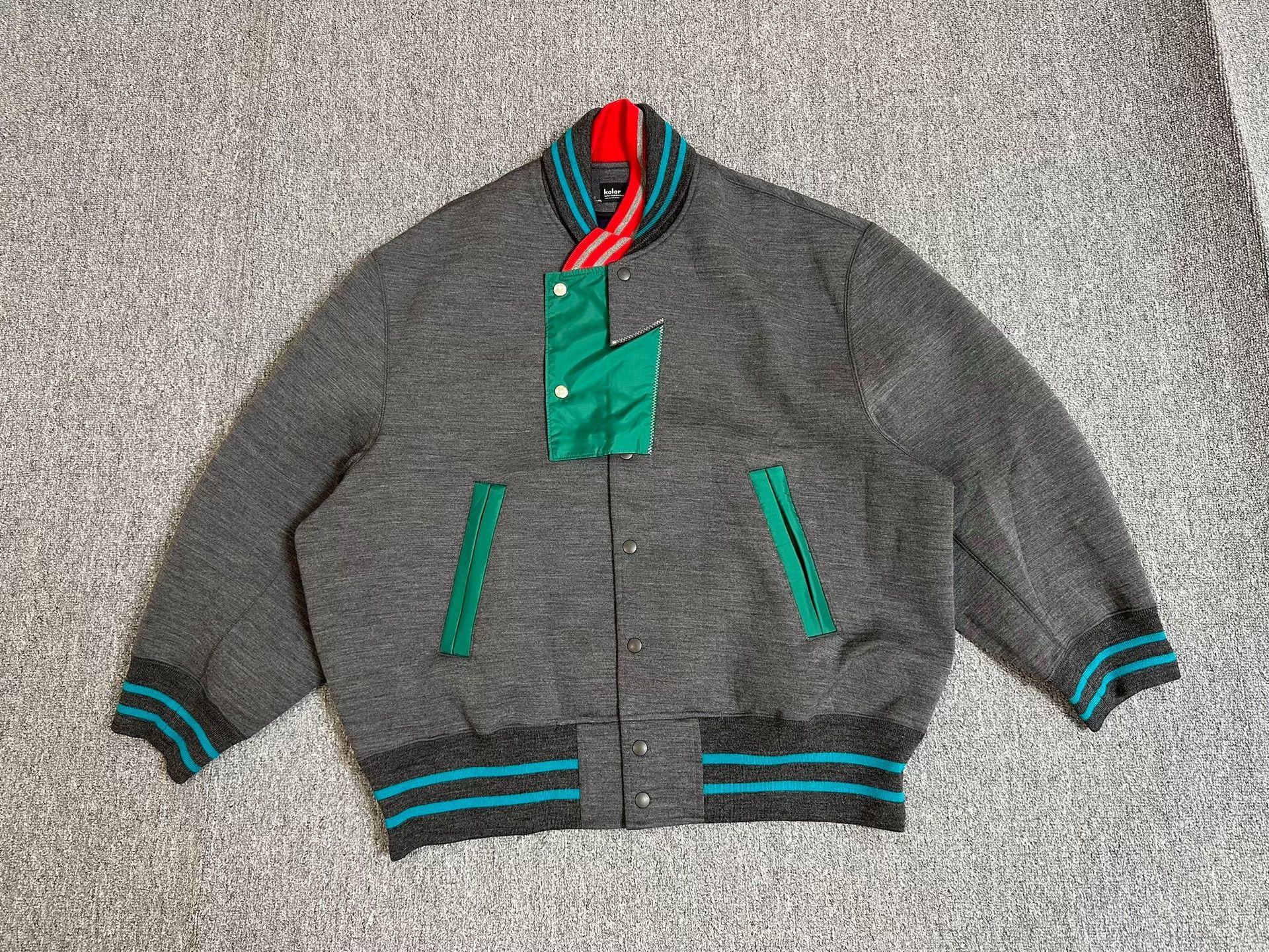 Kolor KOLOR WCM JKT Colorblock Baseball Jacket Size US S / EU 44-46 / 1 - 1 Thumbnail