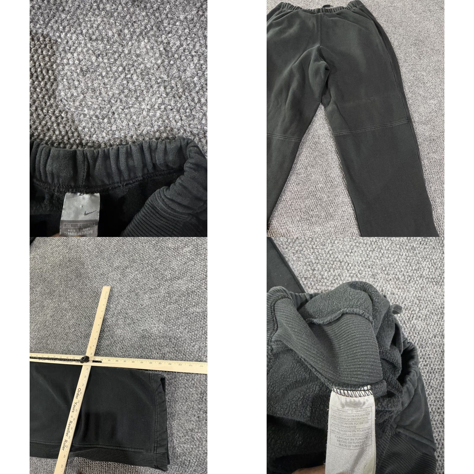 Nike Nike Sweatpants Mens 2XL Black Fleece Zip Hem Side Stripe Athletic Pants Size US 39 - 8 Thumbnail