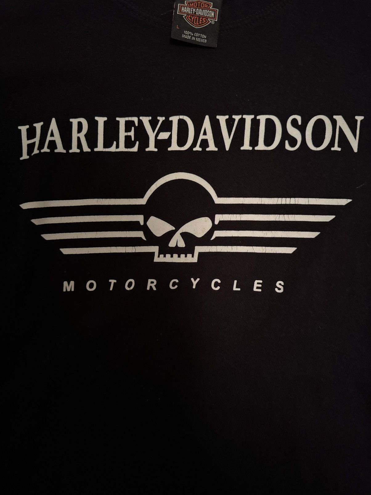 Harley Davidson × Vintage Vintage Harley Davidson Longsleeve shirt Size US L / EU 52-54 / 3 - 3 Thumbnail