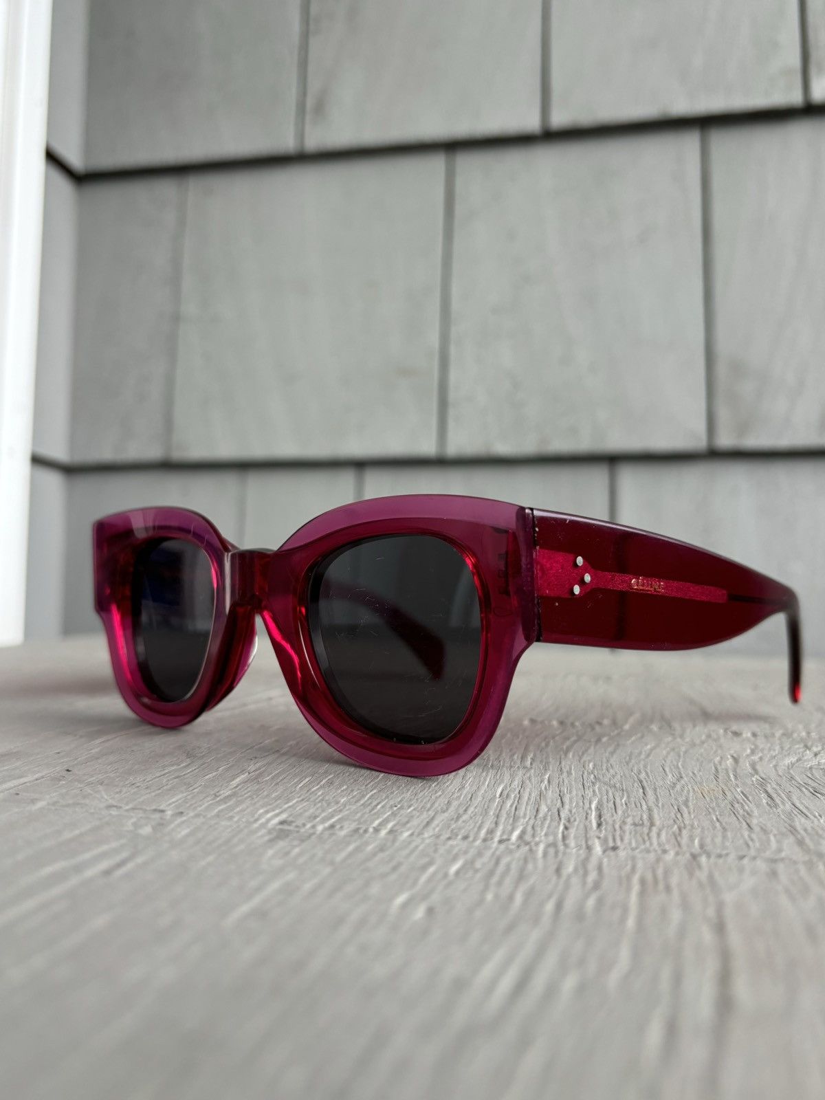 Celine × Designer Celine Sunglasses CL 41446/S Oversized Wayfarer Pink Céline Size ONE SIZE - 6 Thumbnail