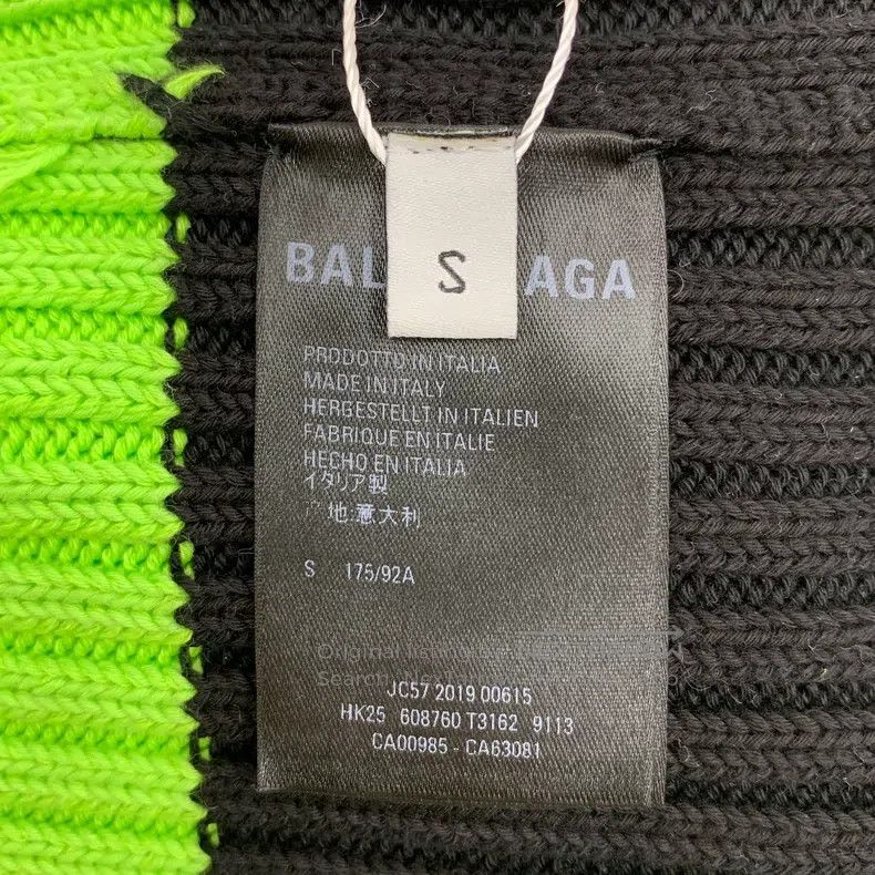 Balenciaga Balenciaga Color-Blocked Logo Letter Embroidered Cotton Cr Size US S / EU 44-46 / 1 - 6 Thumbnail