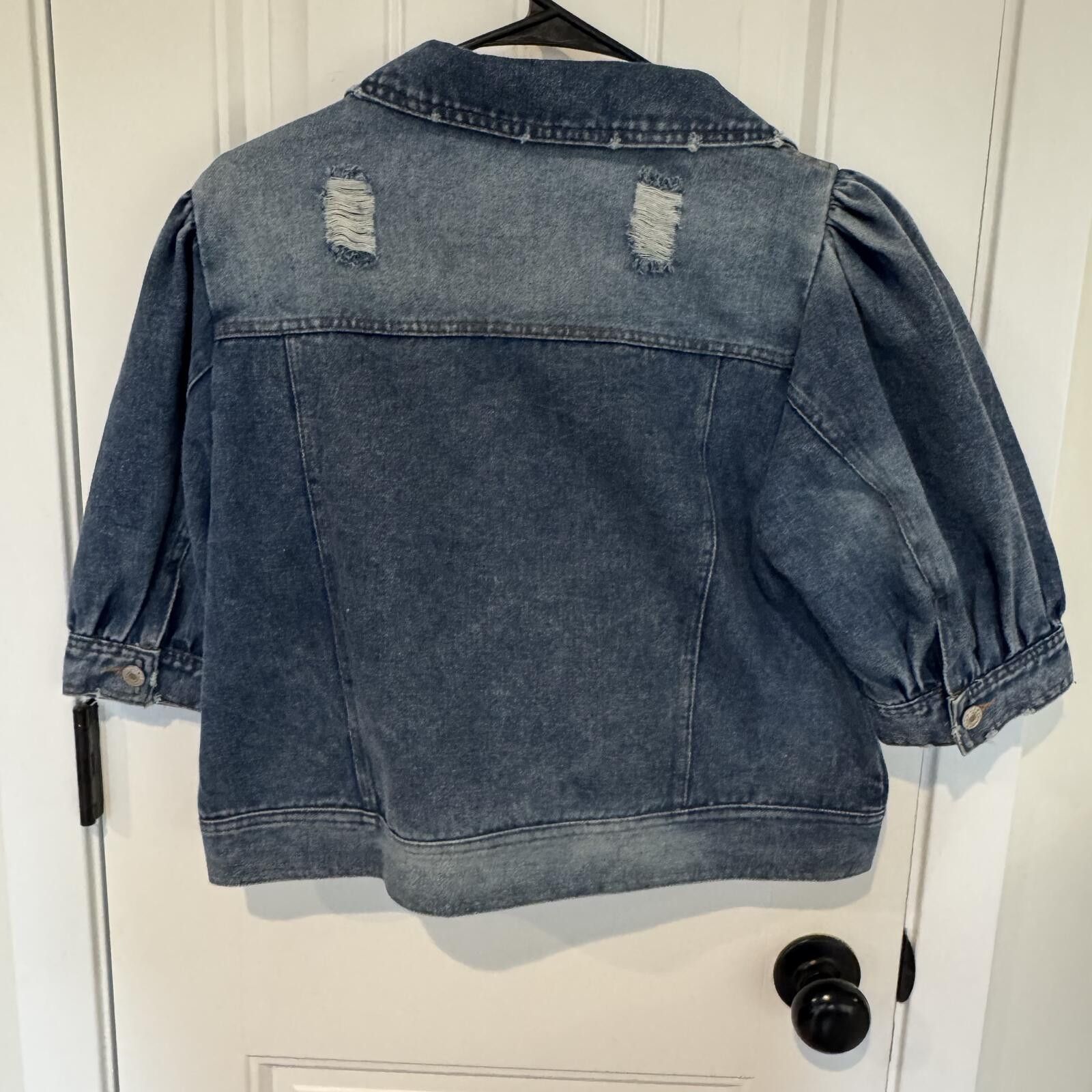 Odd Future Oddi Puff Sleeve Denim Jacket Medium Size M / US 6-8 / IT 42-44 - 4 Thumbnail