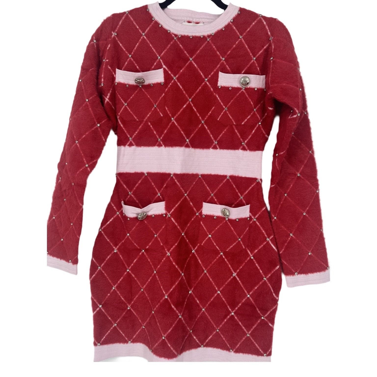 Other NWT Women's Long Sleeve Front Pocket Coloblock Studs Detaile Size M / US 6-8 / IT 42-44 - 4 Thumbnail