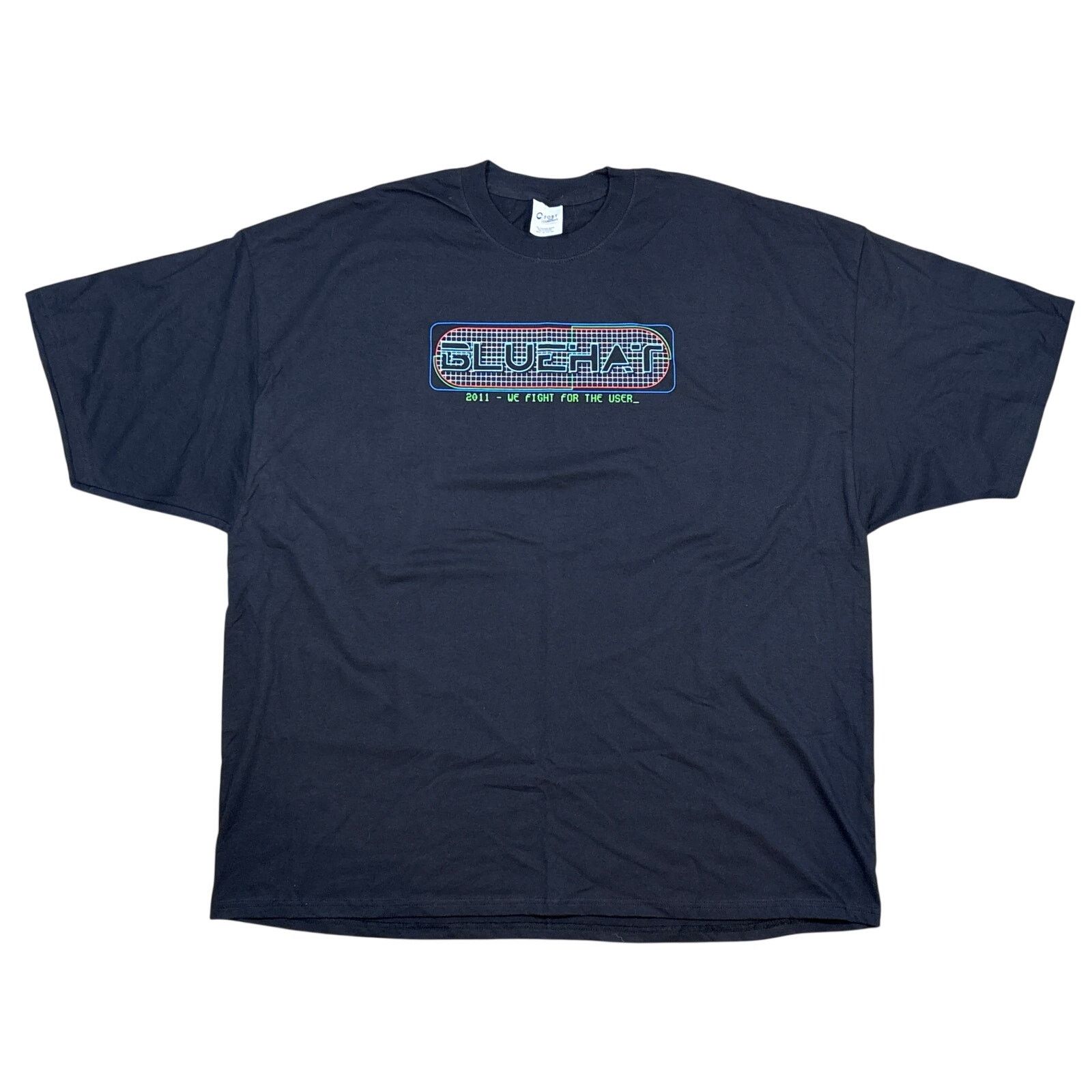 Port & Company 2011 Bluehat V.11 We fight for the user Hacker shirt 4XL Size US XXL / EU 58 / 5 - 1 Thumbnail