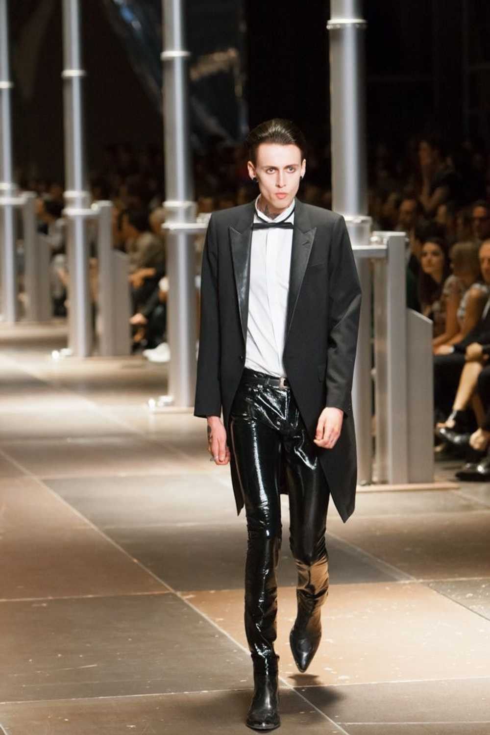 Saint Laurent Paris SAINT LAURENT PARIS BY HEDI SLIMANE LE SMOKING TUXEDO BLAZER Size 44R - 11 Thumbnail