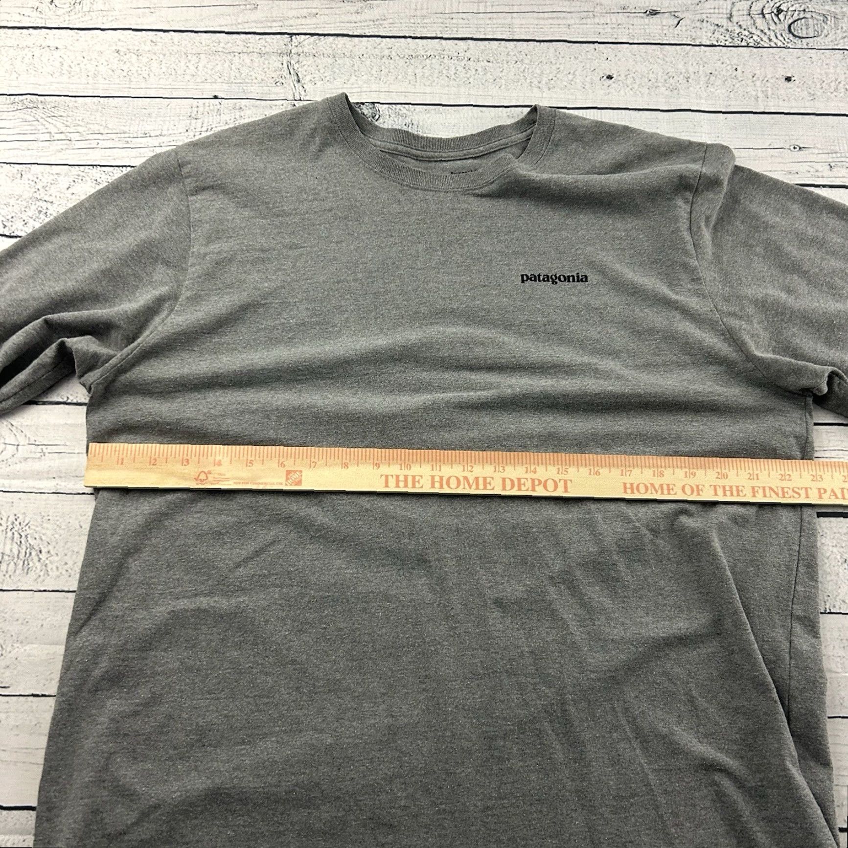 Patagonia Patagonia T-Shirt Regular Fit Long Sleeve Crew Neck Men's XL Gray Size US XL / EU 56 / 4 - 5 Thumbnail