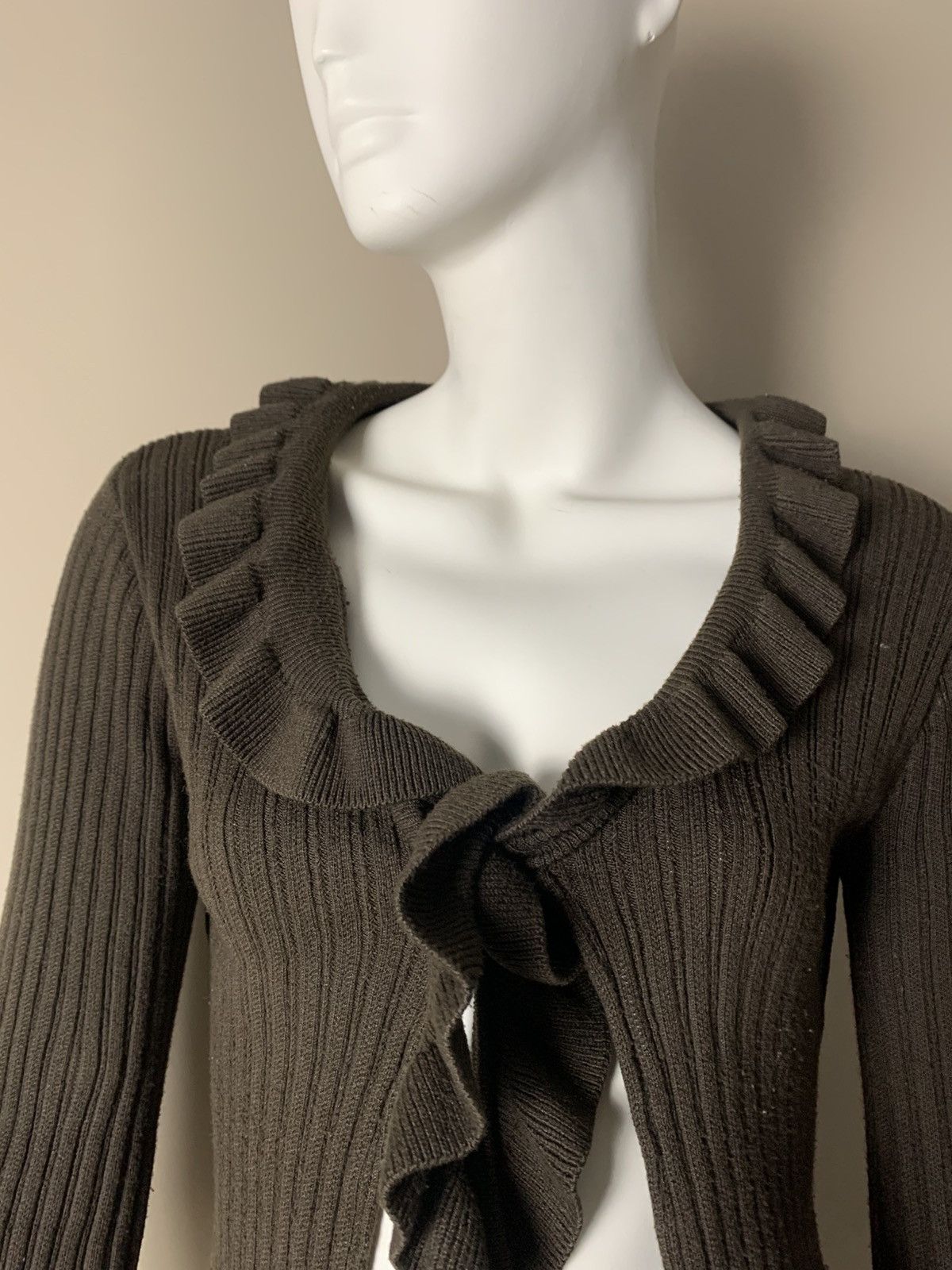 If Six Was Nine VINTAGE CROPPED BOLERO CACHE CACHE SWEATER Size M / US 6-8 / IT 42-44 - 4 Thumbnail