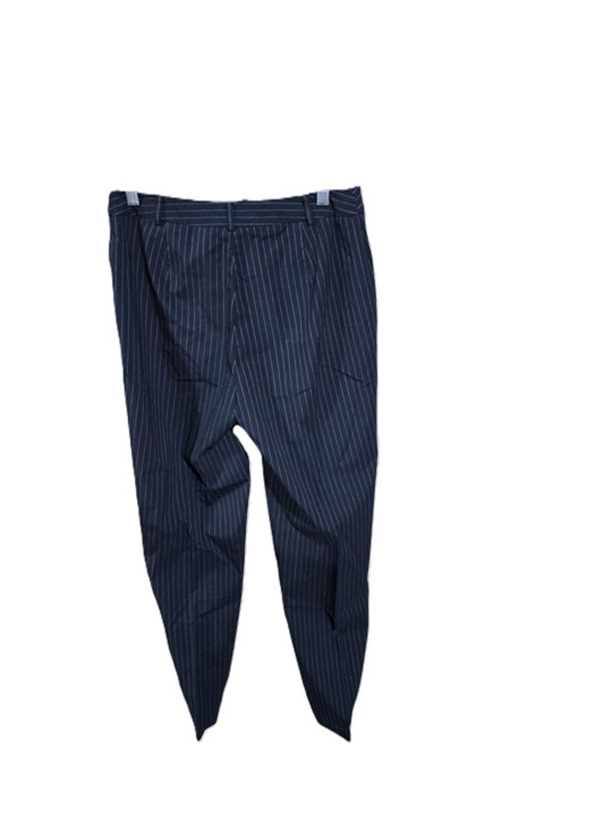 Other Villager by Liz Claiborne Black Pinstriped Pants Stretch Size 32" / US 10 / IT 46 - 2 Thumbnail