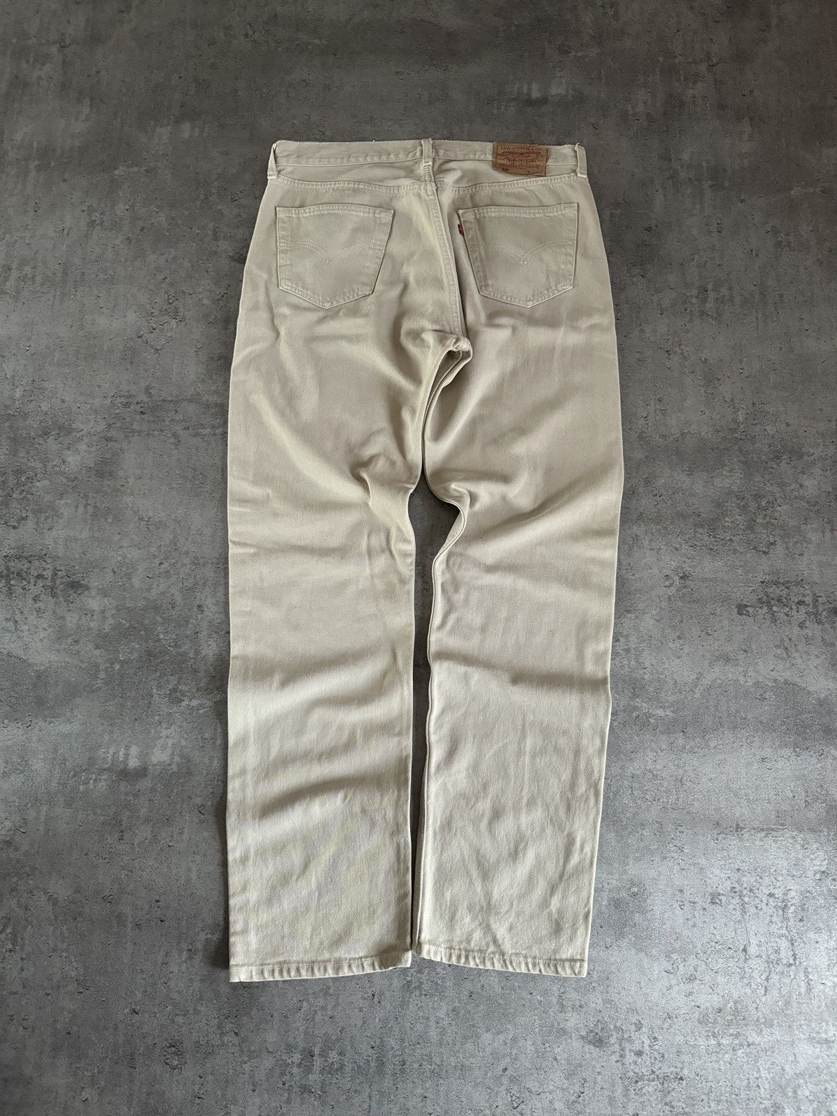 Levi's × Levi's Vintage Clothing × Vintage Levi’s 501 Baggy 90s Jeans Denim Rap Skate Y2K Beige Vintage Size US 36 / EU 52 - 1 Thumbnail