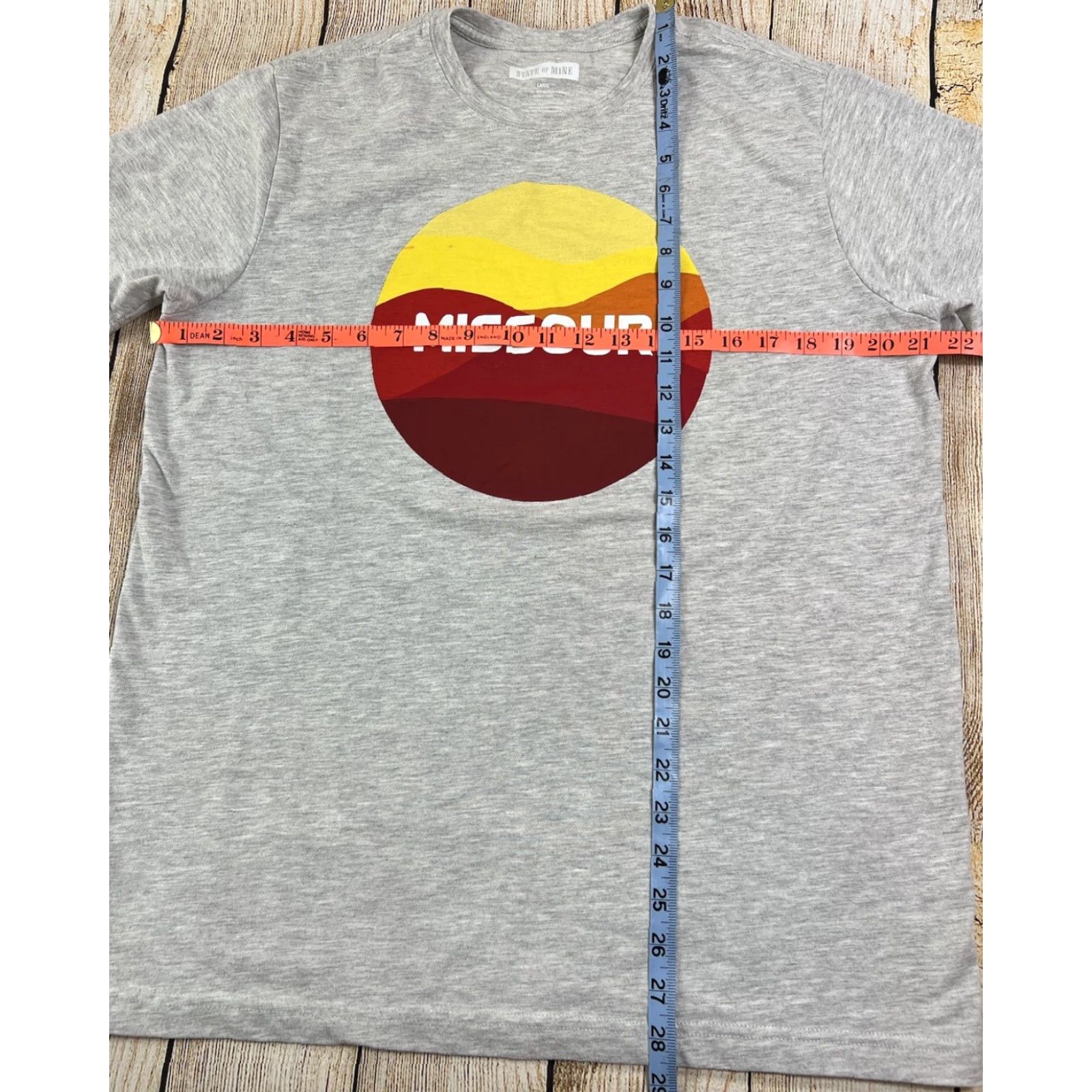 Vintage State of Mine Missouri T-Shirt Gray Short Sleeve Large Size US L / EU 52-54 / 3 - 5 Thumbnail