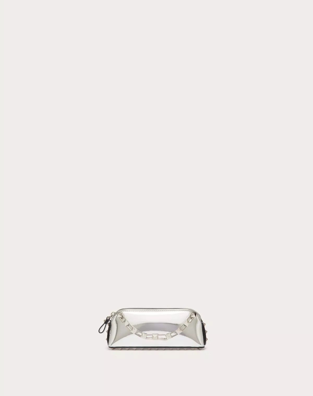 Valentino o1s1wg110426 Size: OS / Mini Rockstud Shiny Calfskin Clutch Size ONE SIZE - 1 Thumbnail